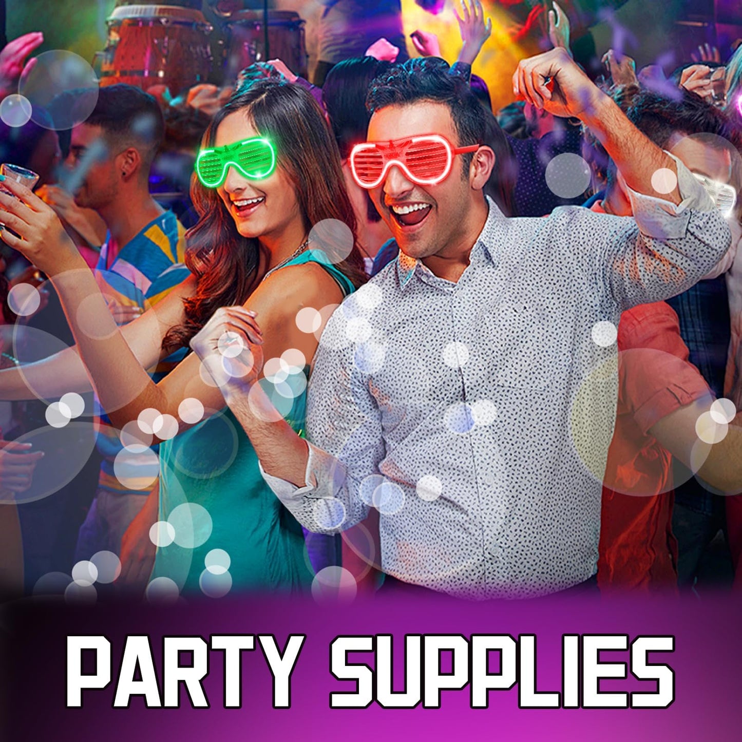 150 Pack Light up Glasses(6 Colors) with 3 Flashing Mode, LED Glasses Bulk For Halloween Neon Rave Party Supplies, Glow in the Dark Party Favor Glasses for Carnival Festival Birthday Wedding Adult Kid