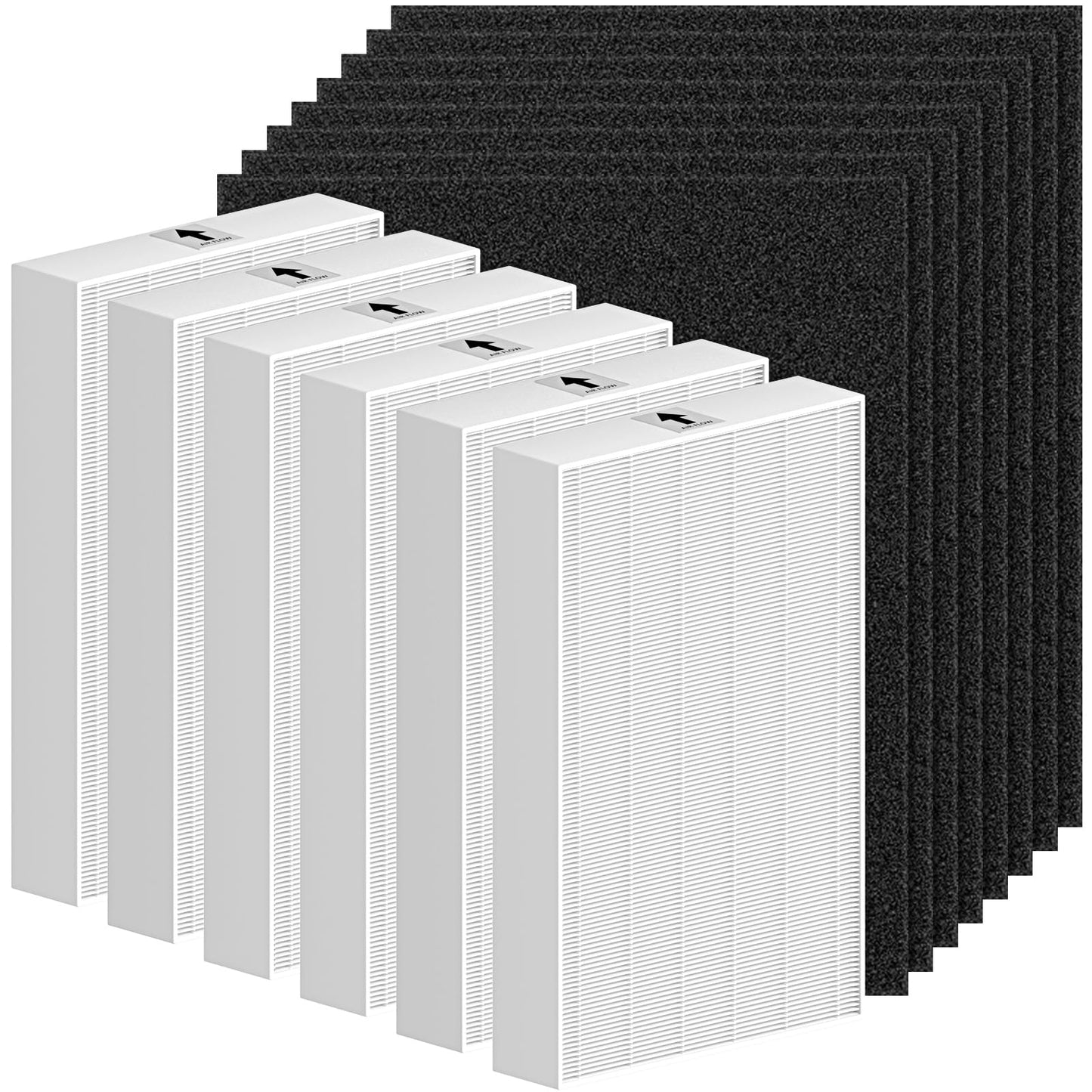 HPA300 Filter Replacement Compatible with Honeywell HEPA Air Purifier HPA300 Series, HPA300, HPA304, HPA8350, HPA300VP, HPA3300b, HPA5300, Pack of 6 HEPA R and 8 Pre filters A HRF-AP1
