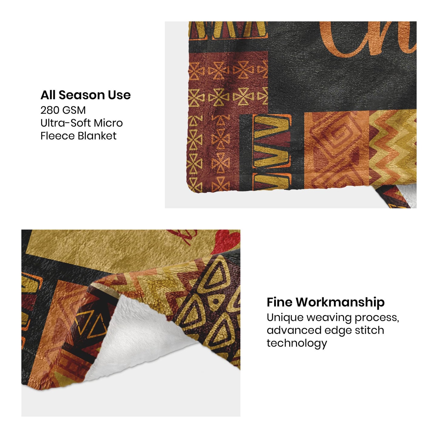 CMAJZIN Christian Gifts for Women, African American Black Women Christian Blanket 60"x50", Inspirational Bible Verse Prayer Quilt, Religious Spiritual Gift Ideas for Birthday Christmas