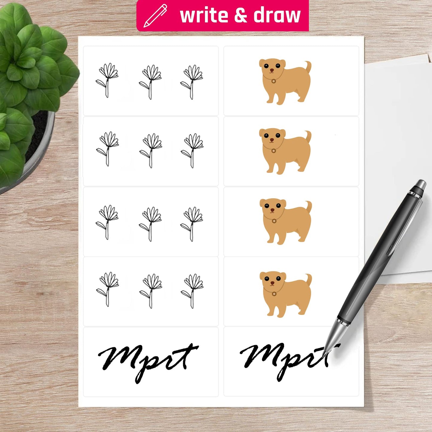 MPRT 2" x 4" Shipping Address Labels 5000 Label Stickers Paper for Laser & Inkjet Printer 10 per Page Printable Mailing Labels - Matte, 500 Sheets