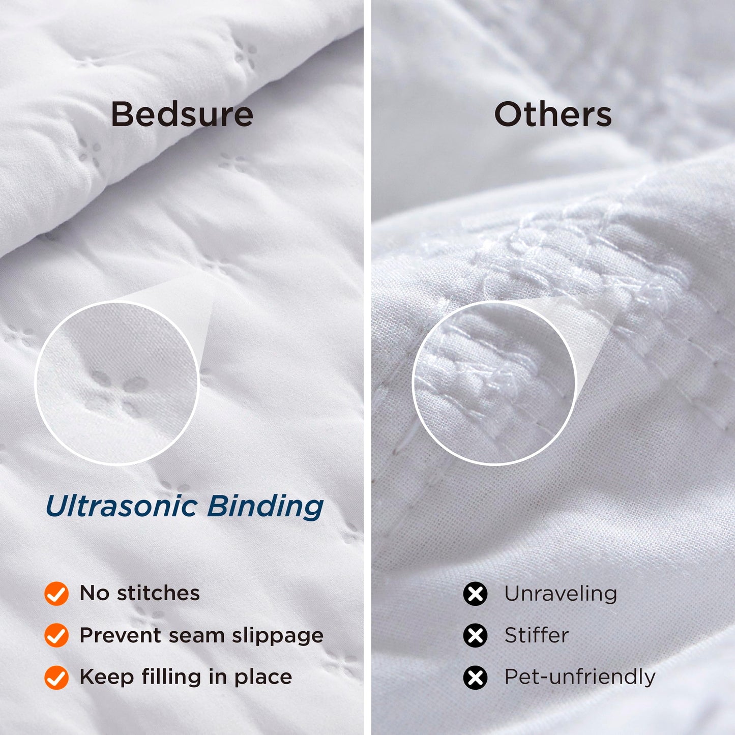 Bedsure King Quilt - Bright White Bedspread King Size & Lightweight Comforter, Modern Coverlet with Clover Pattern, Ultra Soft All-Season Bedding, Brushed Polyester Microfiber, 106 x 96 Inches