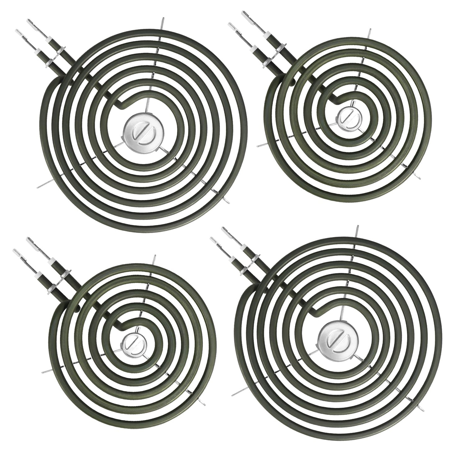 Upgraded WB30M1 WB30M2 Electric Stove Burners Replacement for GE Hotpoint Stove Element,Electric Range Burner Stove Coil for GE Stove Burner Replacement Parts,for GE Stove Top Element Burner (4 Pack)