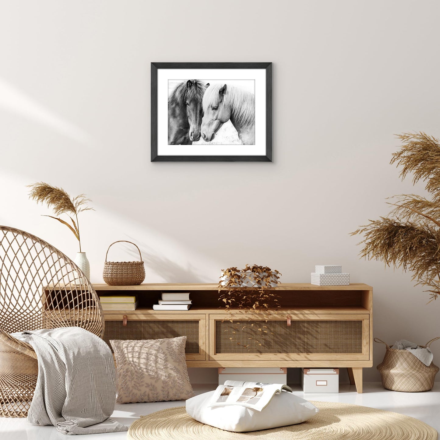 Americanflat 16x20 Picture Frame with Polished Plexiglass - Use as 12x16 Frame with Mat or Display 16x20 Photo Without Mat - Hudson Collection - Wide Picture Frames for Wall Display - Black