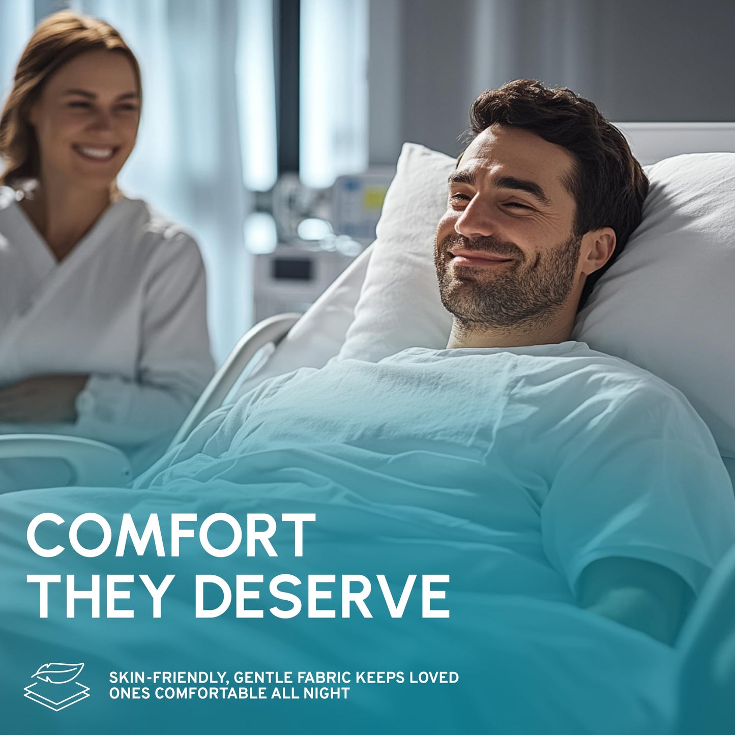 White Classic Fitted Hospital Bed Sheets Set of 3, Cotton Fitted Sheet with 200 Thread Count, Soft Standard Sheets for Hospital Bed Size: 36" x 80" x 9"
