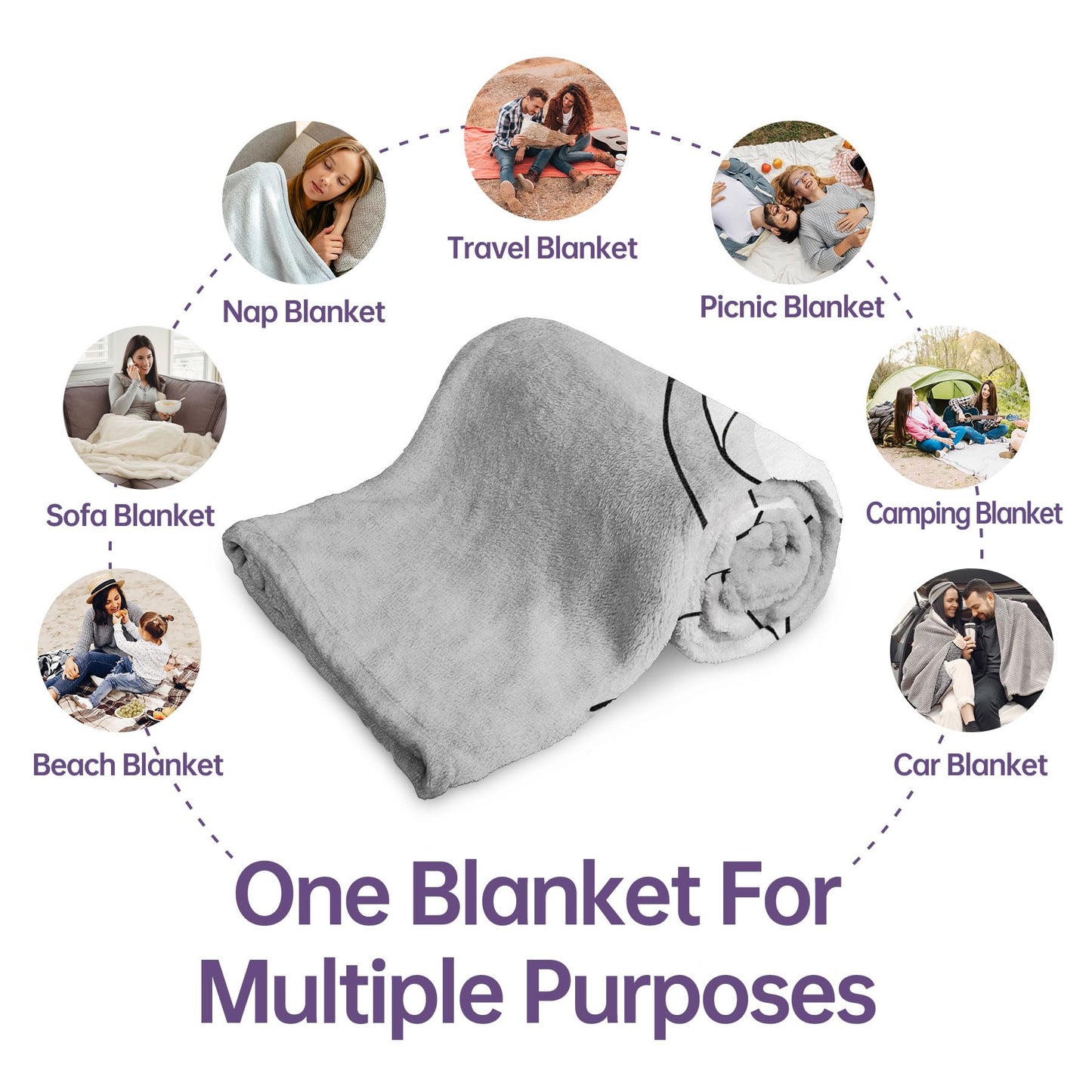 SteadStyle Mothers Day Mom Gifts from Daughter Son, Mom Birthday Gifts Blanket, Mother Presents for Christmas, Valentine's Day, Mothers Day, Fluffy Blanket for Mommy, 60'' x 50'' (Grey)