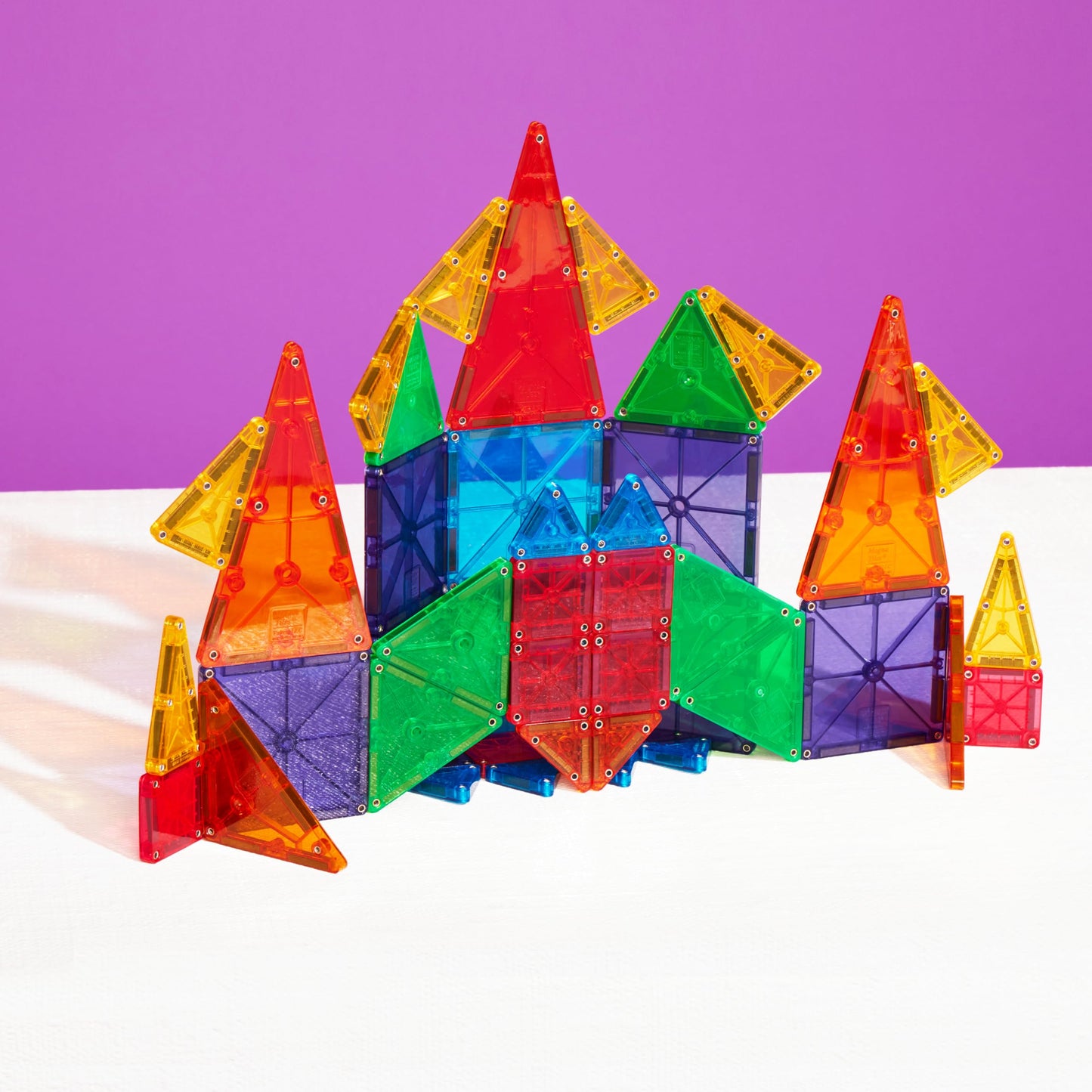 MAGNA-TILES® Combo 46-Piece Magnetic Construction Set, The Original Magnetic Building Brand