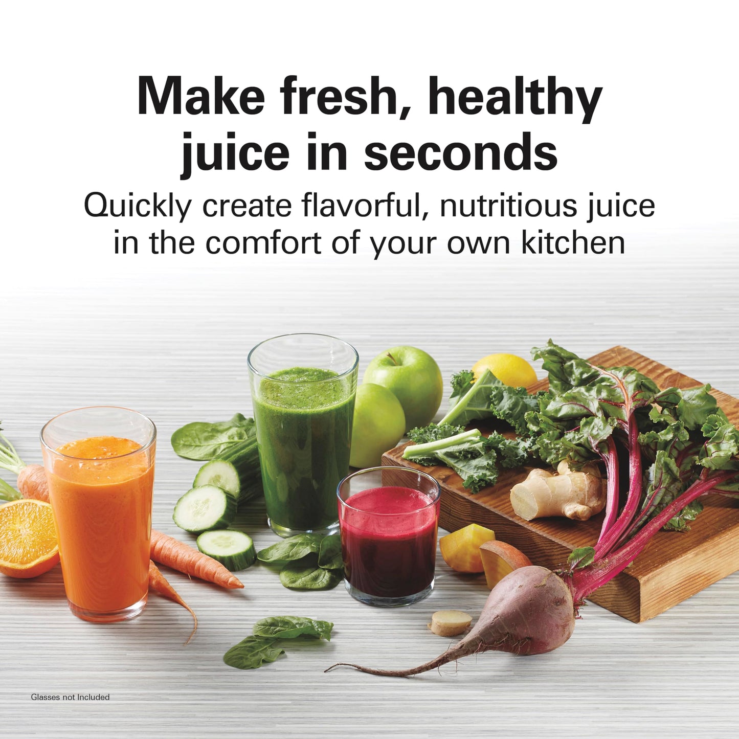 Hamilton Beach HealthSmart Juicer Machine, Compact Centrifugal Extractor, 2.4” Feed Chute for Fruits and Vegetables, Easy to Clean, BPA Free, 400W, White (67501)