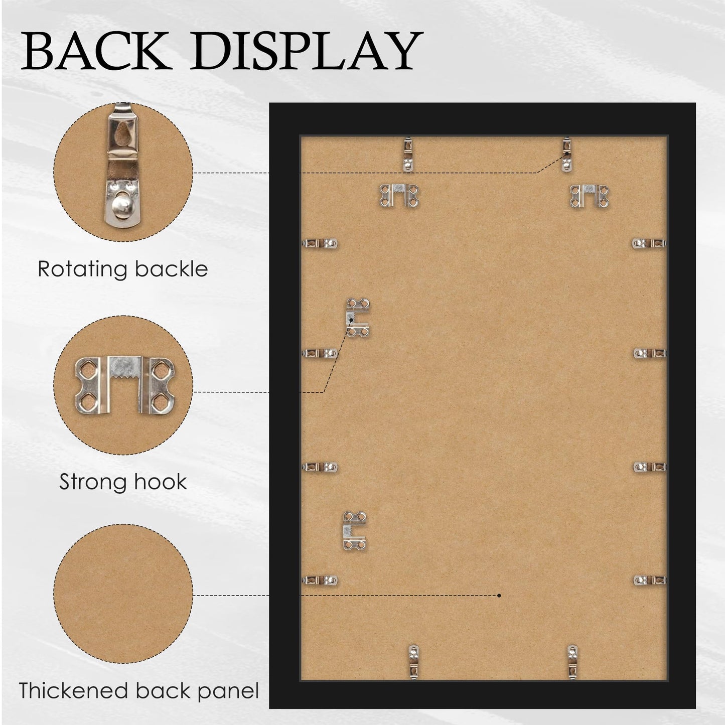 YiTanli 20x30 Poster Frame 2 Pack, 20 x 30 Picture Frame for Posters and Art Prints, Horizontal or Vertical Wall Mounting