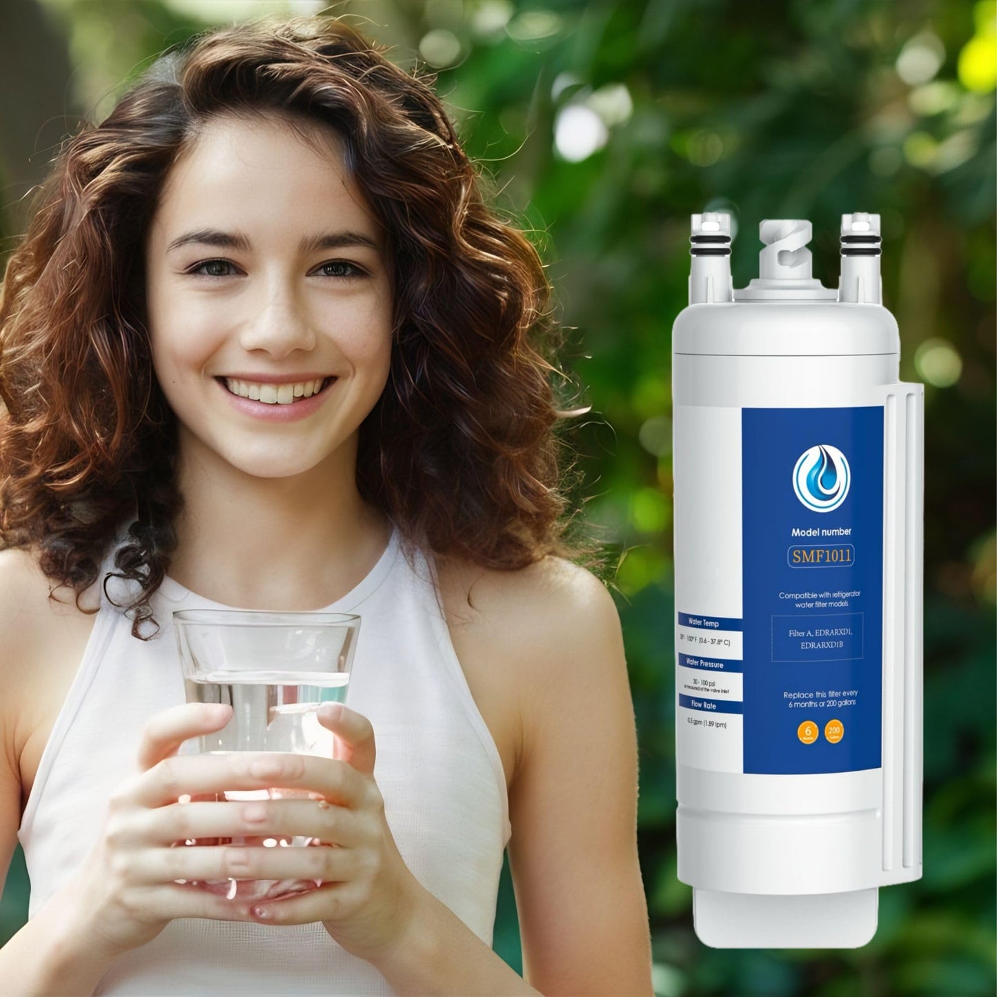 EDRARXD1 Water Filter Replacement for Whirlpool EDRARXD1, Everydrop Filter A, WRFF3536SZ, WRMF3636RZ, WRFF3436RZ, WRMF3636RV, WRMF3636RW, WRMF3636RB, 3 PCS