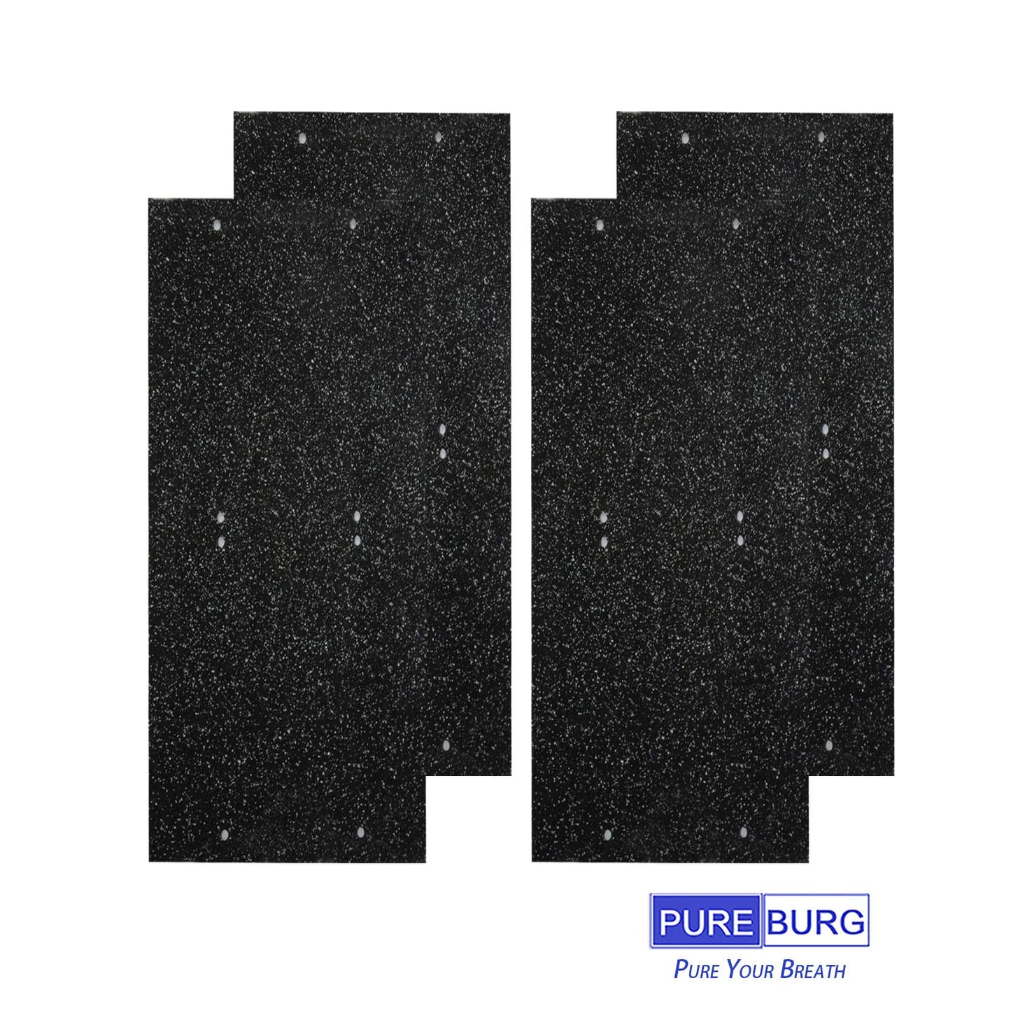 PUREBURG 1183800 Replacement Filter Compatible with Whirlpool WPT80 (P/B) Whispure Large Tower Air Purifier, H13 True HEPA and Activated Carbon Pre Filters, Pack of 2