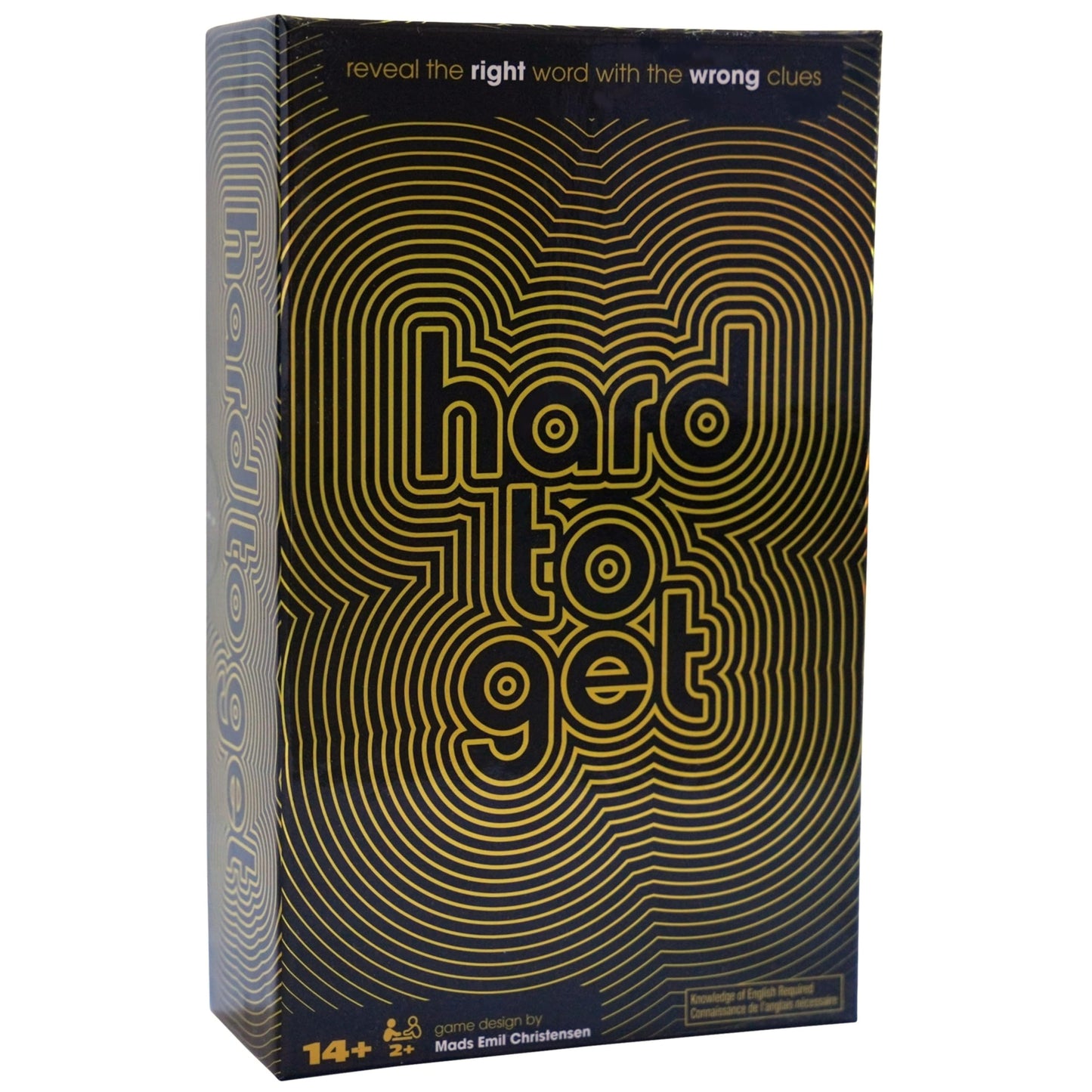 Spin Master Games, Hard to Get, Find the Secret Word Clue Card Game with Hilarious & Challenging Prompts, Easy Indoor Activity, 2-10 Players, Ages 14 & Up