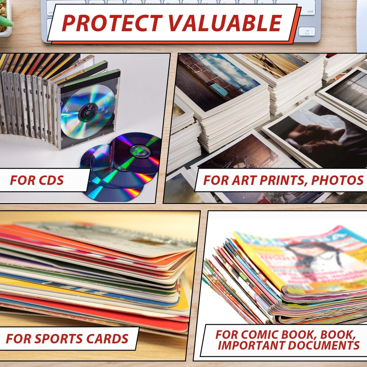 party greeting 200 Pcs 6 x 8 Inch Rigid Mailers Self Adhesive Stay Flat Rigid Envelopes Cardboard Mailers Mailing Envelopes for Protecting Shipping Photo CD Documents Gift Cards
