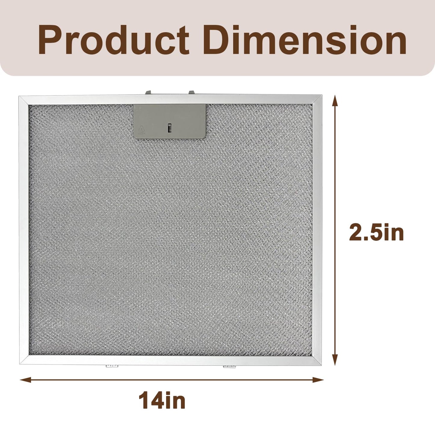 5MU30 Aluminum Mesh Filter Replacement Set Compatible with COSMO COS-5MU30 30 in. Delta Collection Ducted Under Cabinet Range Hood, 2 Packs