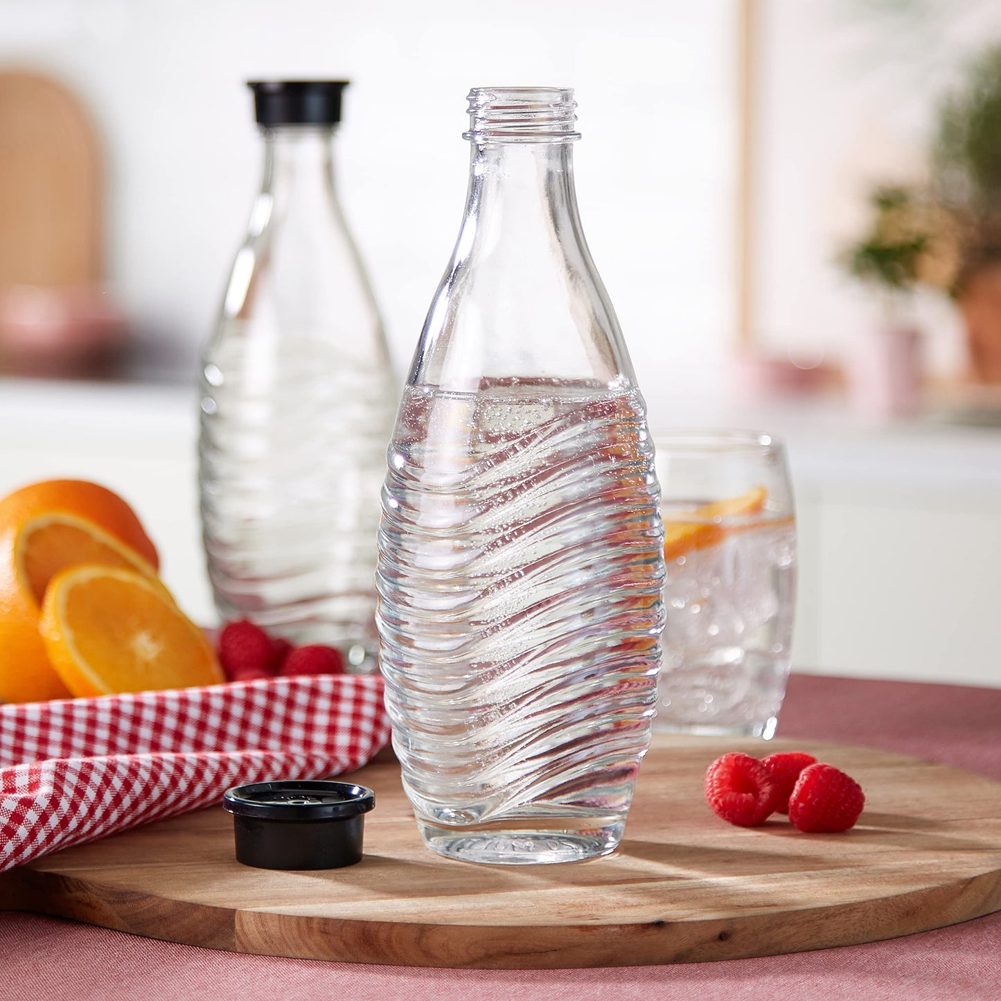 SodaStream Glass Carafe - For the Aqua Fizz, Penguin or Crystal Machine Only - Pack of 2
