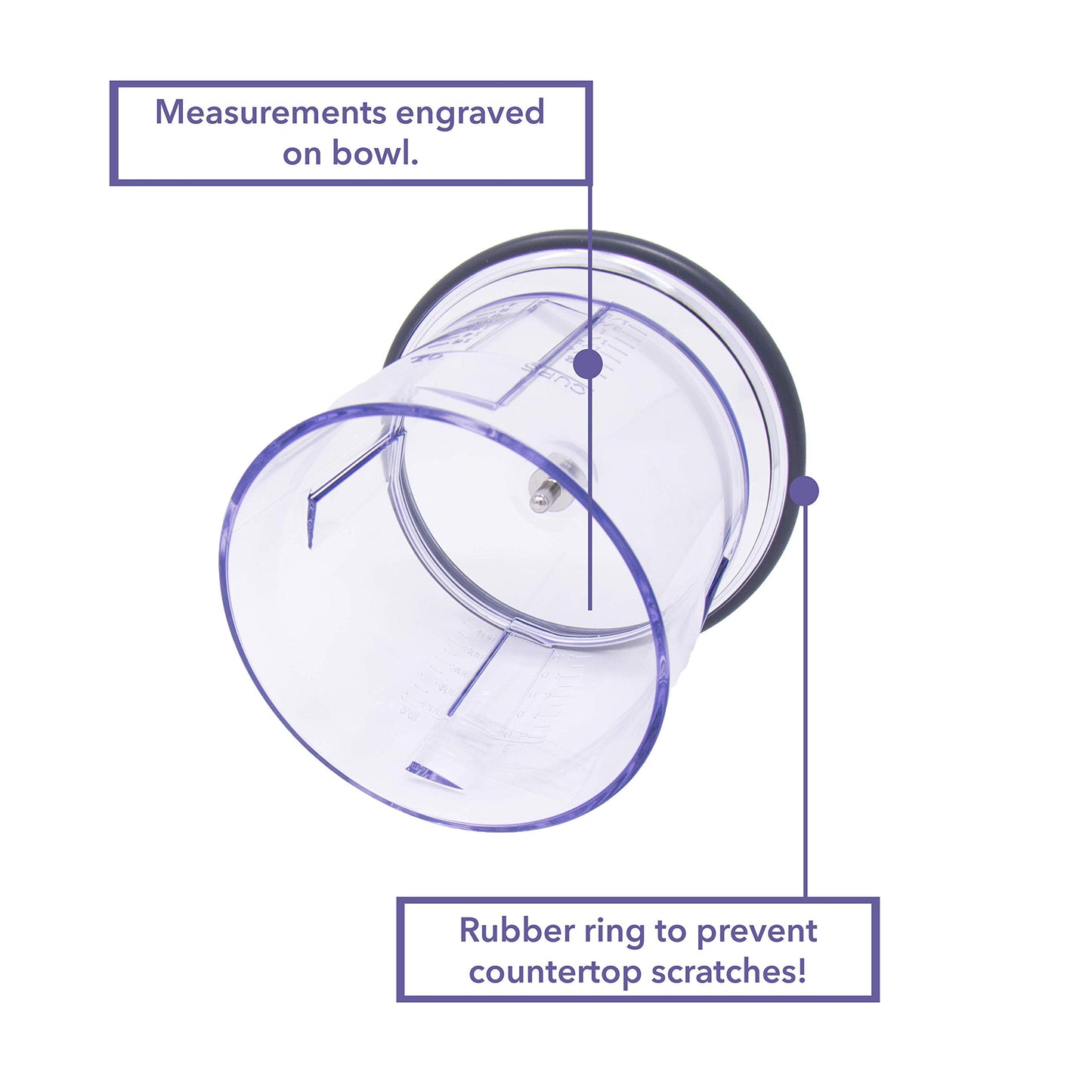 Blender Replacement Parts for Ninja Master Prep Qb900B - 16 oz Food Processor Bowl and Storage Lid