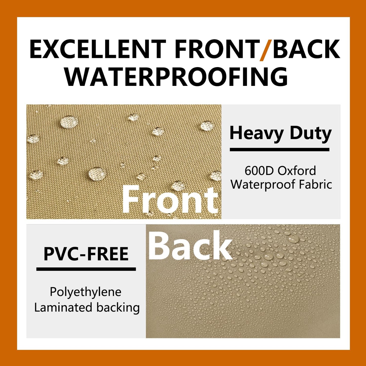 Flexiyard Air Conditioner Covers for Outside Units - 34 x 34 Inch Outdoor Central AC Cover with Waterproof 600D Durable Canvas, Square Universal Patio Furniture Cover (34" L x 34" W x 38" H)