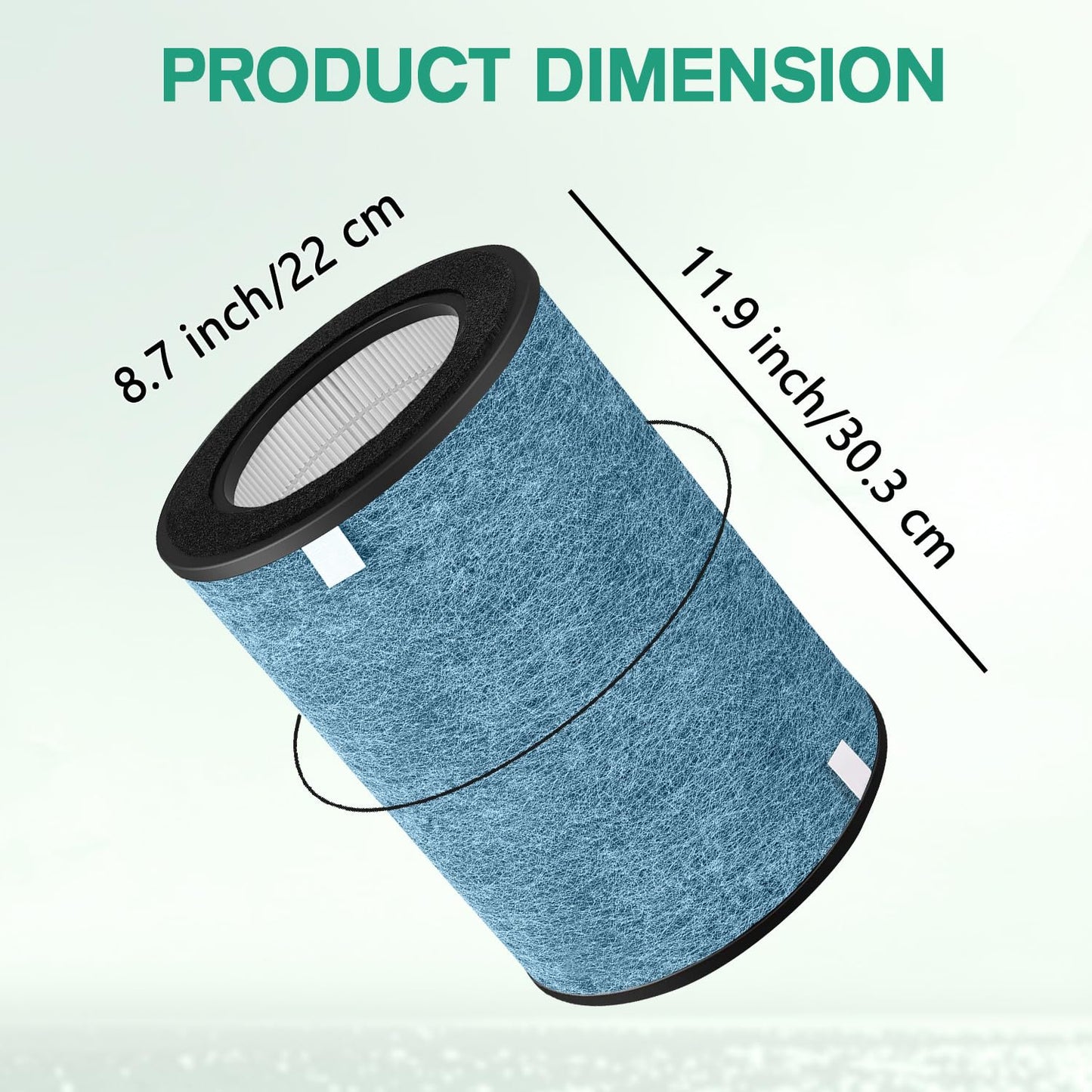 Luripid HP302 HP202 HC502 Replacement Filter, Compatible with Shark HP200, HP300, HC500, UA & AP Series,3-in-1 H13 Grade True HEPA Filter,Part # HE2FKBAS,HE2FKBASMB,HE2FKPET (1)
