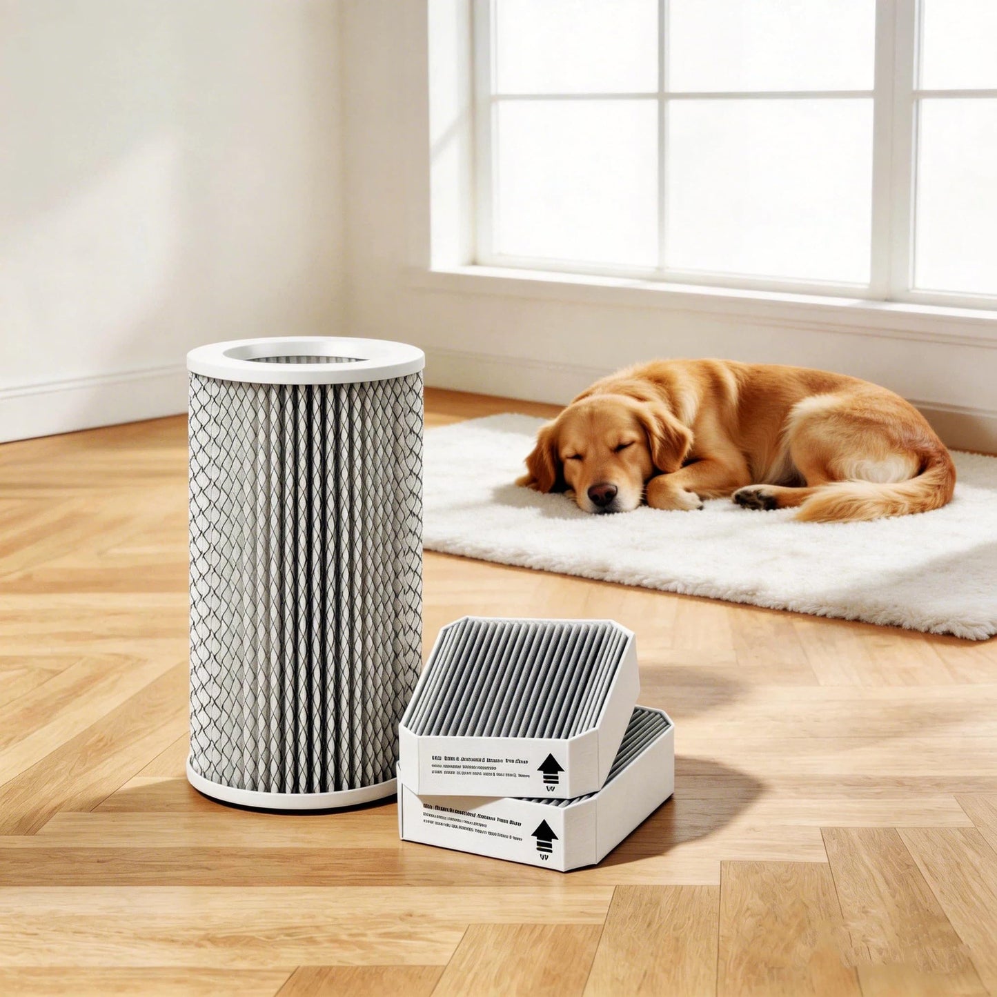 3 Pack Filter Replacement for Molekule Air Purifier, Include 1 Pack Filter and 2 Pack Activated Pre-Filters