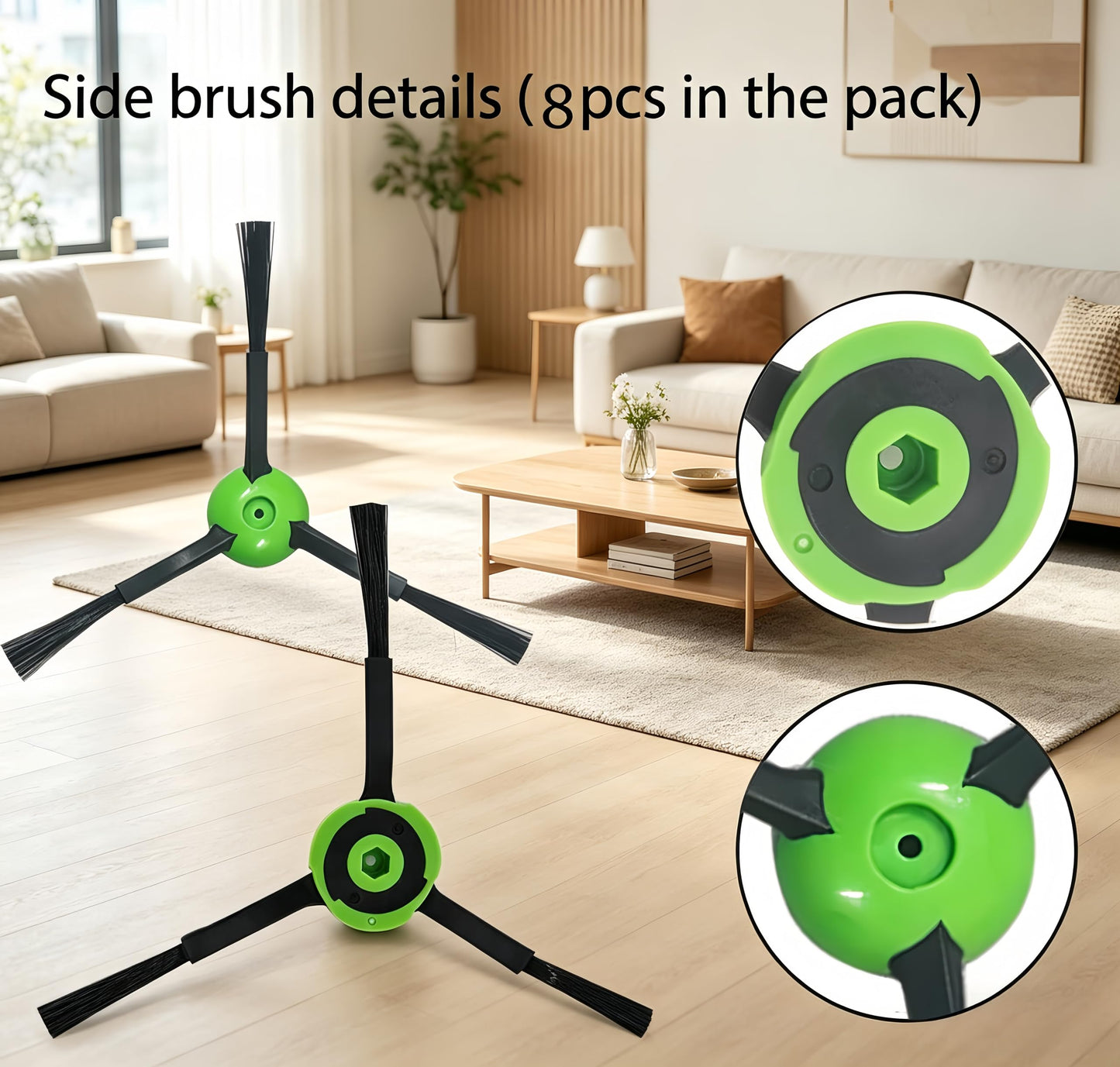 Parts accessories Compatible for iRobot Roomba e5 e6 i1 i2 i3 i4 i5 i6 i7 i8 j5 j6 j7 j8 and all Plus i e j Series Vacuum Cleaner 2 Set Roller Brushes 8 HEPA Filters 8 Side Brushes 1 caster wheel