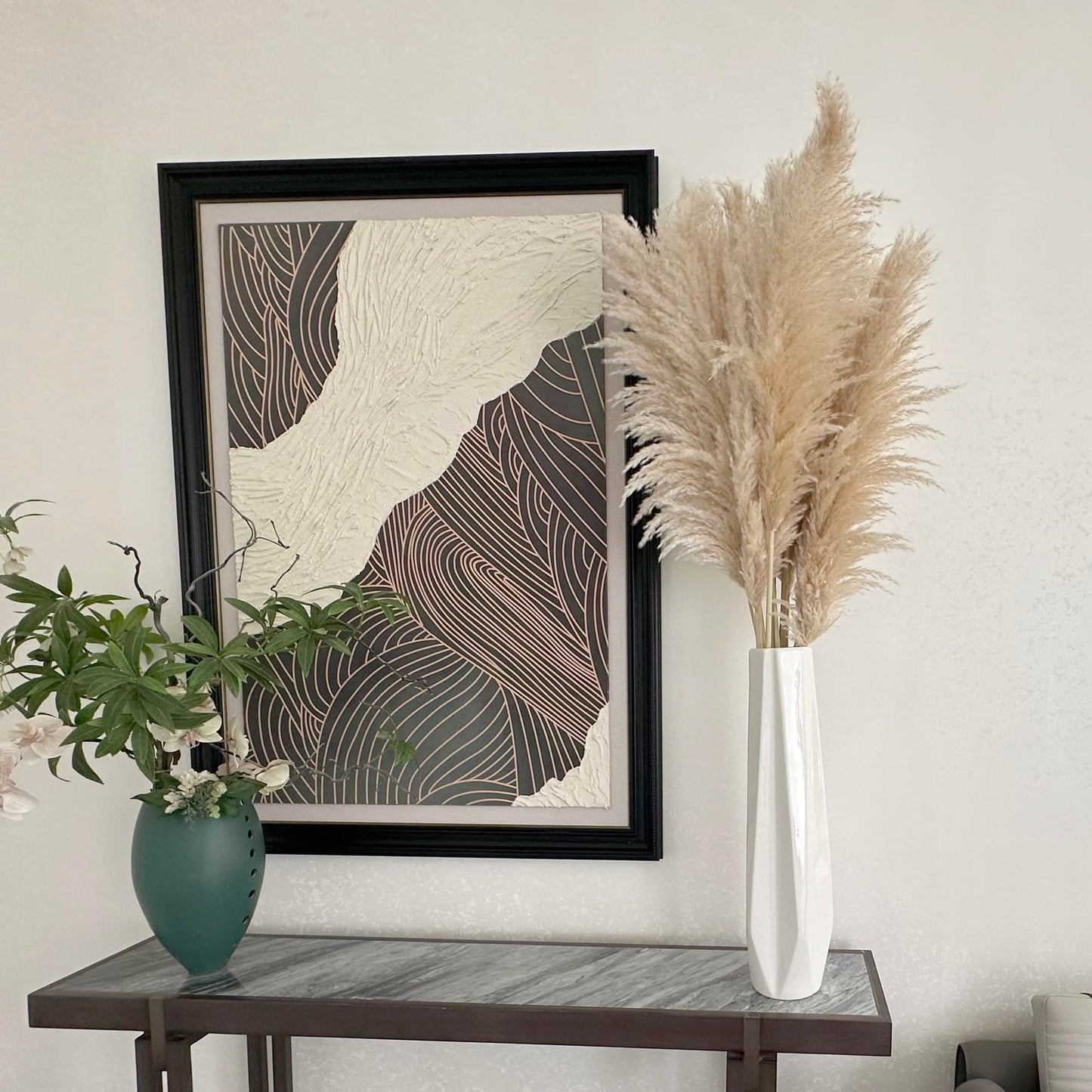 55" inch Scarcity Natural Pampas Grass Decor Tall, pompas Grass, Tall Pampas Grass for Wedding, Party, Farmhouse, Boho Home Decor