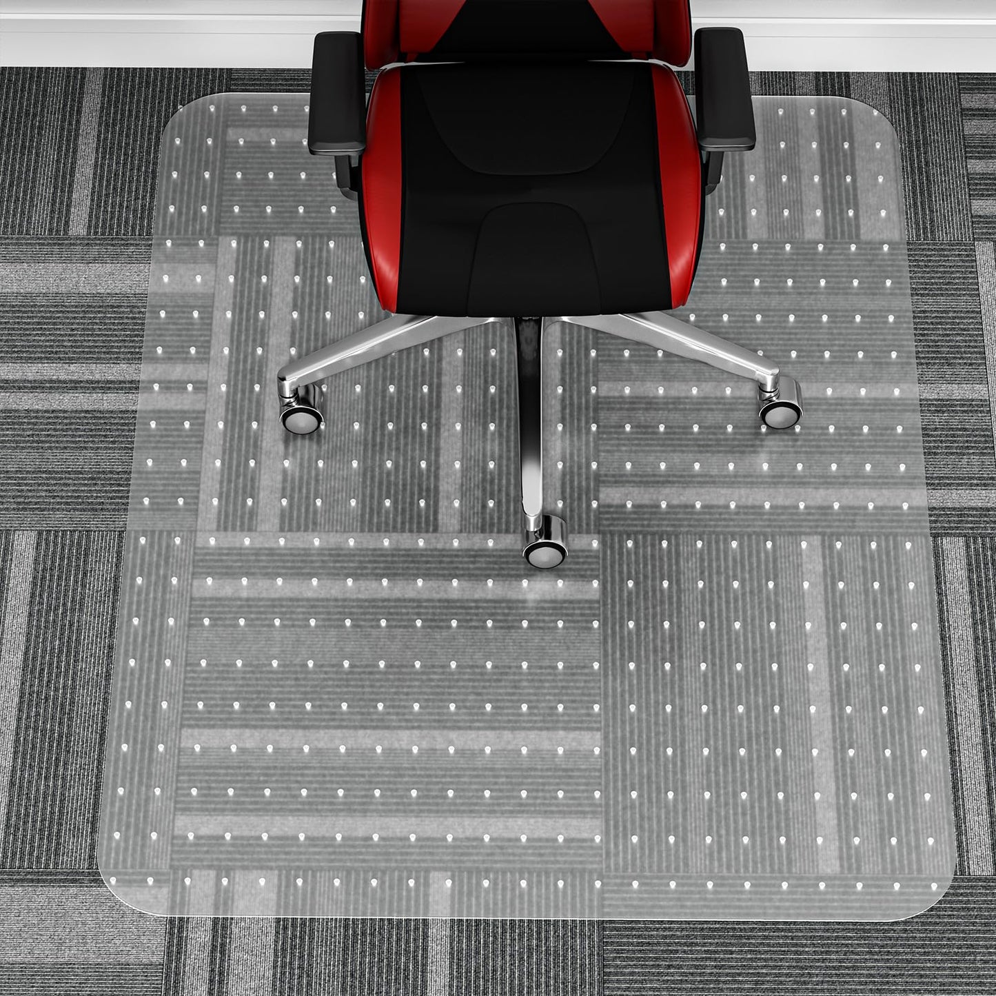 WASJOYE Chair Mat for Carpet, Office Chair Mat for Carpet, Thick Desk Chair Mat with Non-Slip Studded for Home and Office Low Pile Carpet, 36" x 48" Rectangle for Carpet