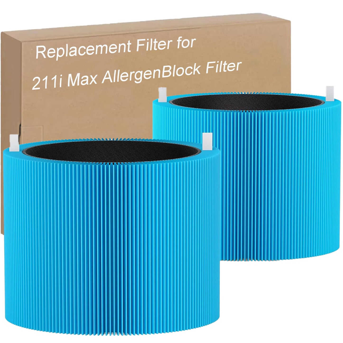 Selfgurher 211i Max AllergenBlock Replacement Filter Compatible with Blue Pure 211i Max Air Purifier, Premium Filter and Activated Carbon for Blue Pure 211i Max, Compare to part # F2MAX 2pack