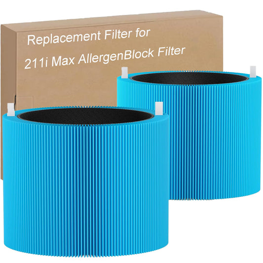 Selfgurher 211i Max AllergenBlock Replacement Filter Compatible with Blue Pure 211i Max Air Purifier, Premium Filter and Activated Carbon for Blue Pure 211i Max, Compare to part # F2MAX 2pack