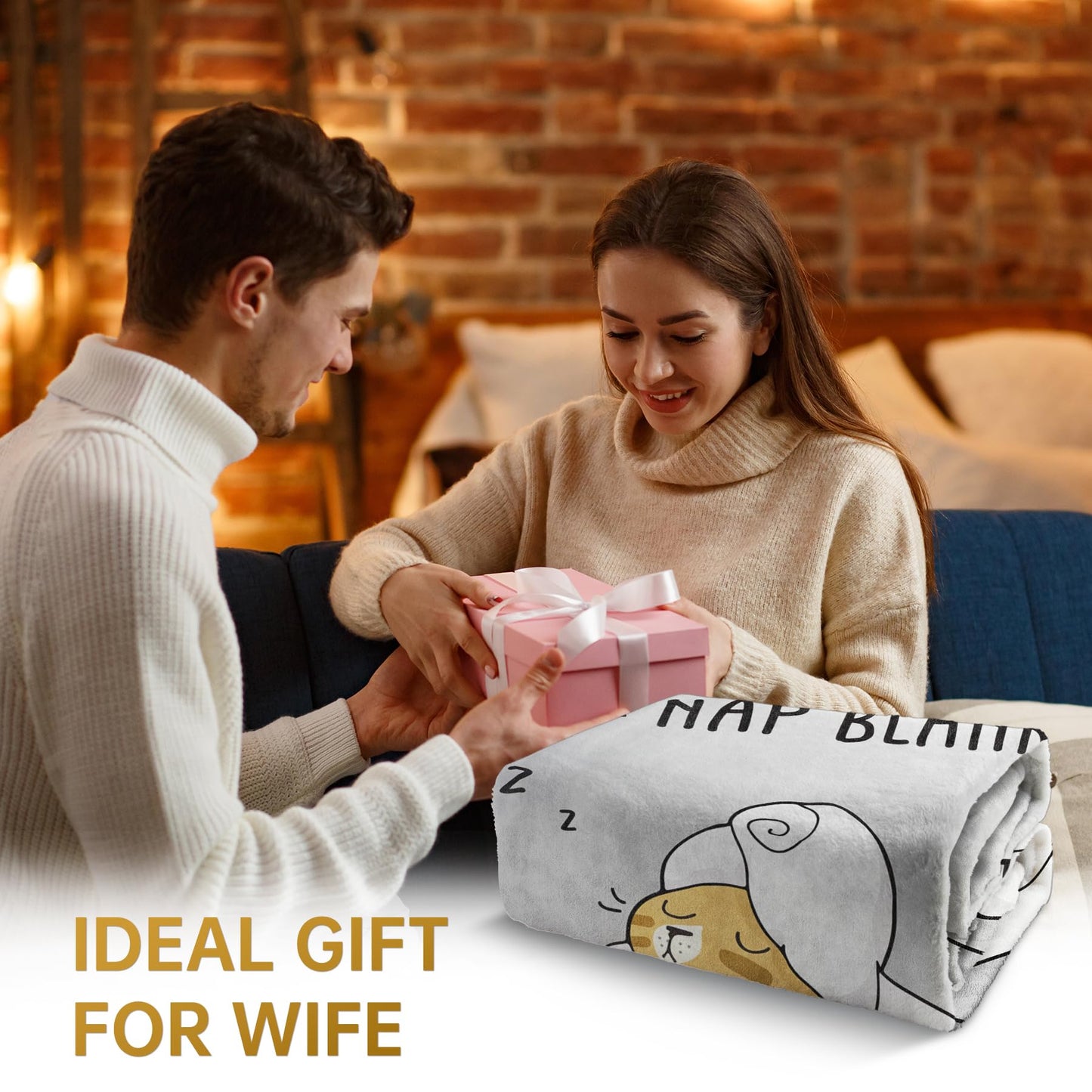 SteadStyle Mothers Day Wife Gifts for Wifey from Husband - Gifts for Her Blanket, Wife Birthday Gift Ideas, Wedding Anniversary Romantic Gift for Wifey, Mothers Day Present for Her 60"X 50"