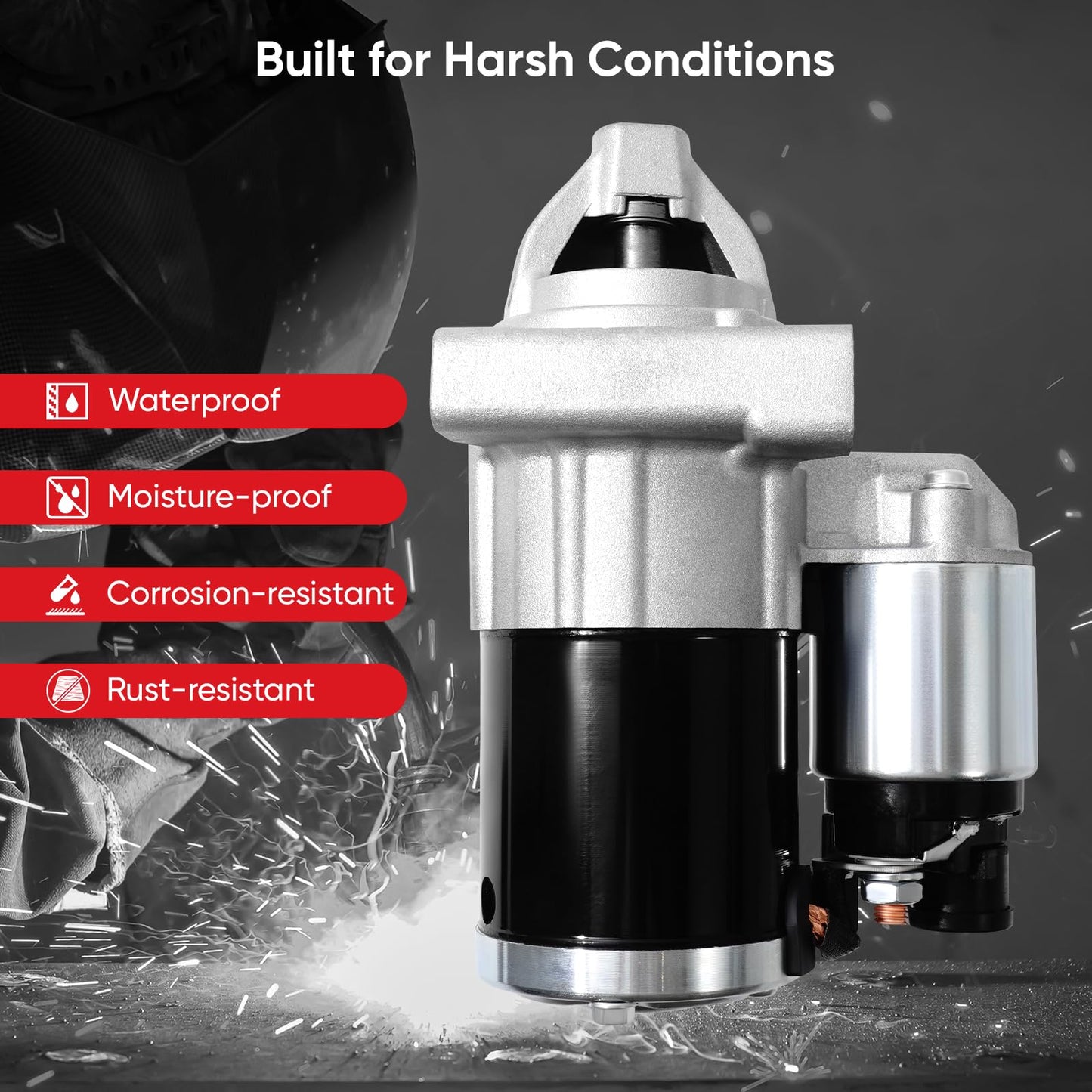 10910N Starter New for 2014-2020 Chevy Silverado 1500 Suburban Tahoe, GMC Sierra 1500 Yukon Savana V6 V8 4.3L 5.3L 6.2L, Cadillac Escalade 2015-2017 V6 V8 4.3L 5.3L 6.2L, 12655055 M000T24072