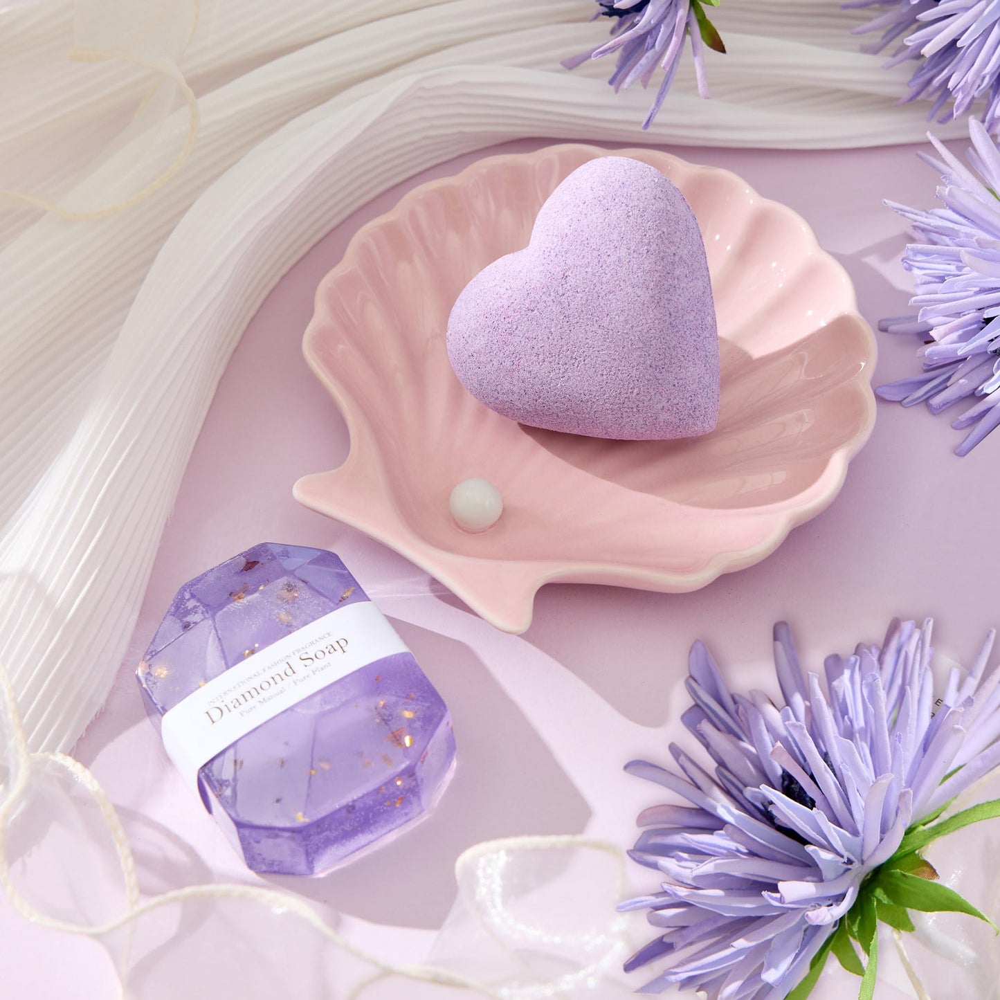 LE CADEAU Mothers Day Birthday Gifts for Mom Grandma Wife Girlfriend Friends Sister, for Women, Self Care Get Well Soon Gifts, Lavender Relaxing Spa Gift Basket Care Package w Blanket