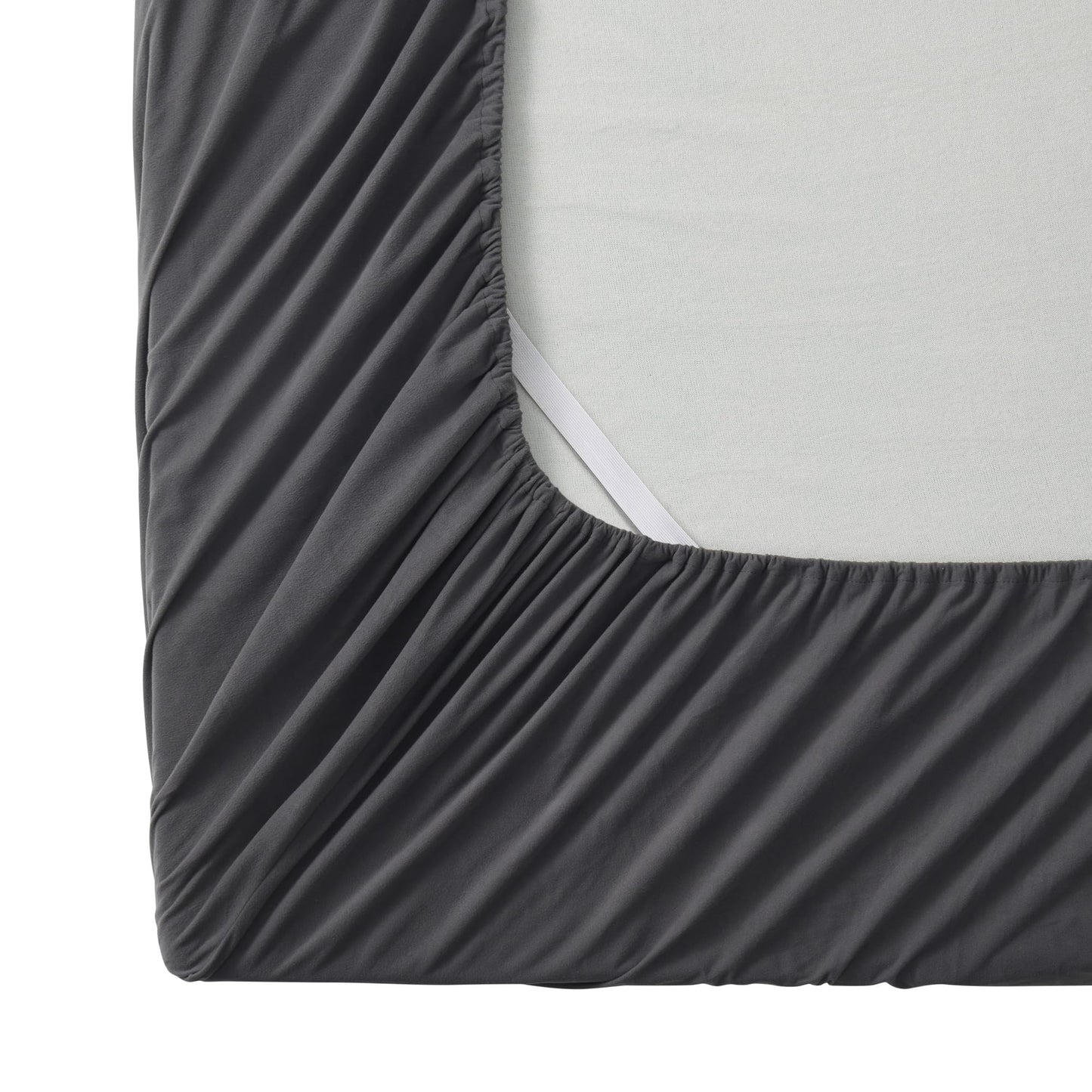 Flannel Sheets Warm and Cozy Deep Pocket Breathable All Season Bedding Set with Fitted, Flat and Pillowcases, King, Gray