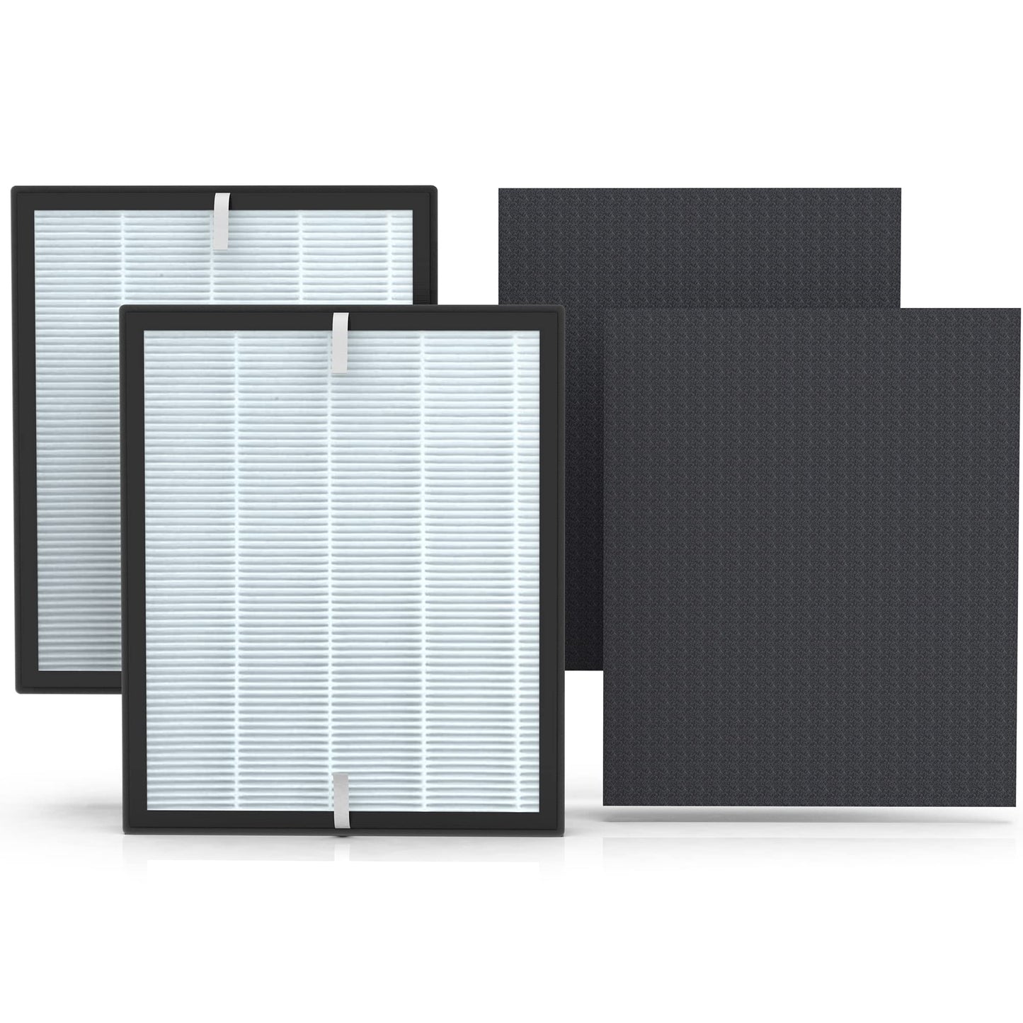 HELHUNLEE 2 Pack Aerio-300 Replacement Filter Compatible with Zigma Aerio-300 Air Purifier, 2 High-Efficiency Filters + 4 Carbon Pre-Filters