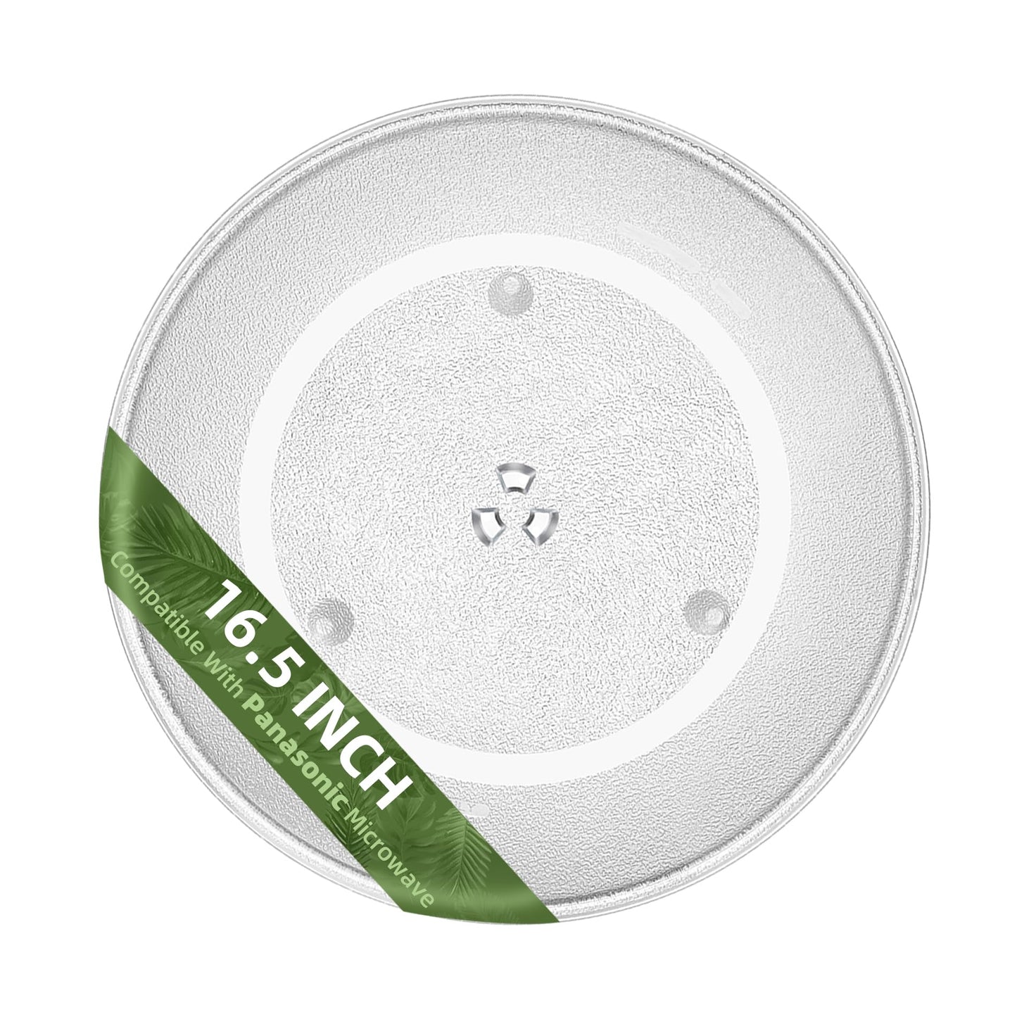 Gemroom 16.5" Microwave Turntable Plate for Panasonic Microwave Compatible with Part # A06014M00AP F06014M00AP 16 1/2 inch Panasonic Microwave Glass Plate
