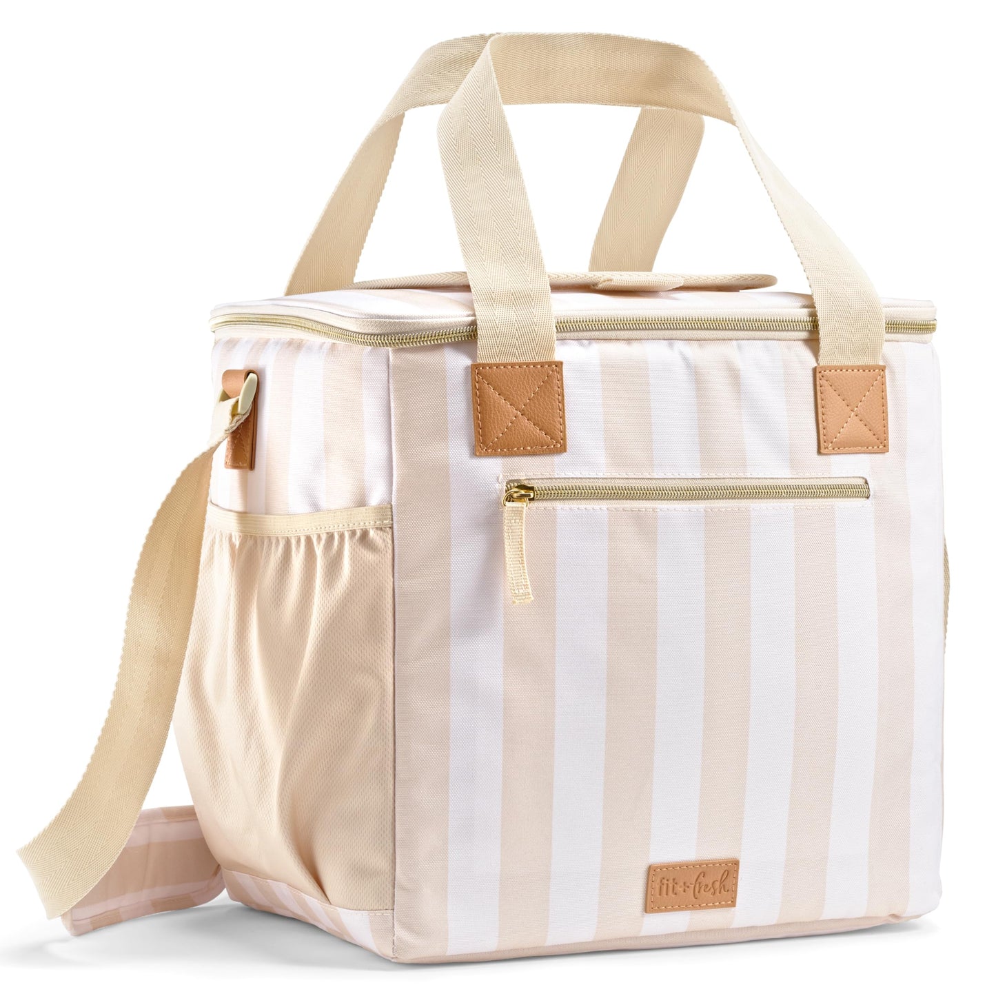 Fit & Fresh, 24-Can Soft Cooler Bag Insulated Leak-Resistant, Portable Soft Cooler, Large Cooler, Soft Sided Cooler Bag, Travel Cooler, Pina Colada