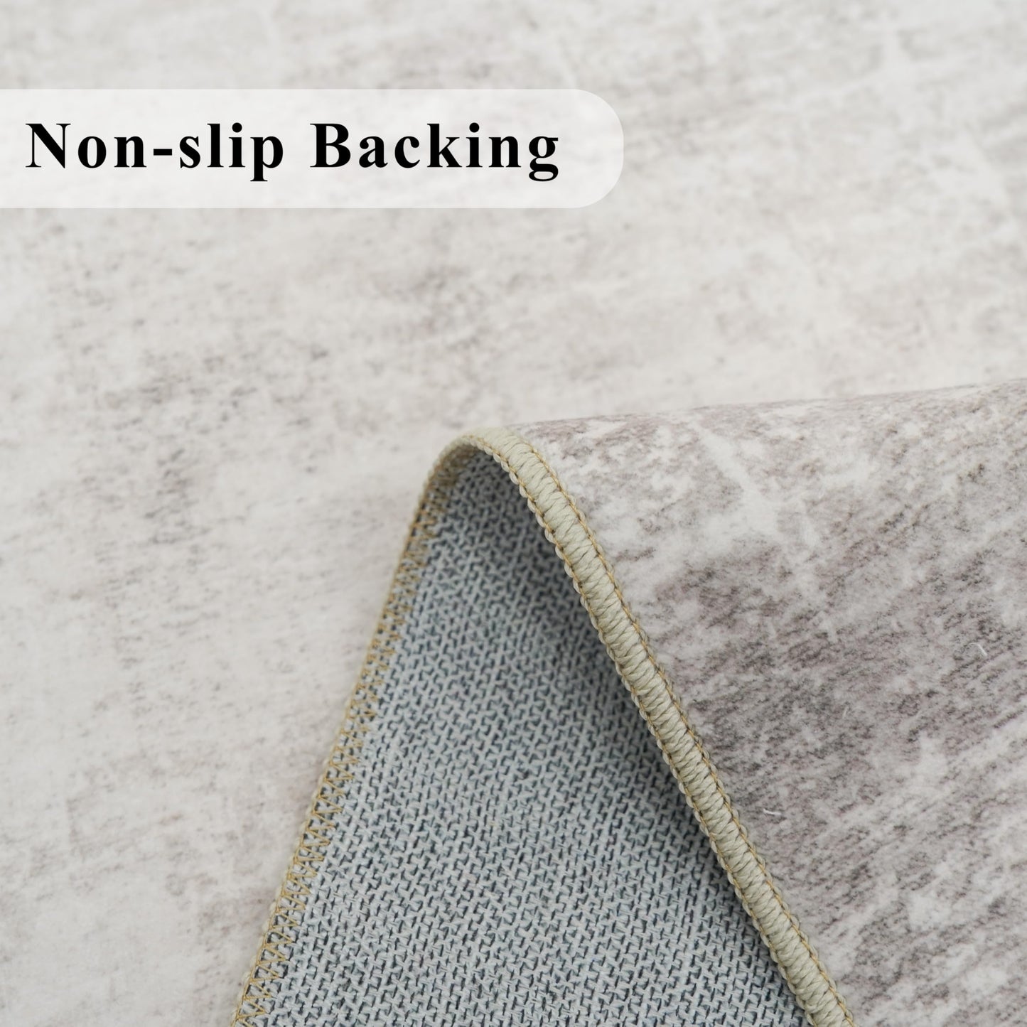 HY HAOYUNLAI 2'6x12 Runner Rugs for Hallways - Soft Kitchen Rug Non-Slip Rug Runner with Rubber Backing Washable Non Shedding Soft Beside Carpet for Bedroom Abstract Home Decor(2'6x12,Beige/Cream