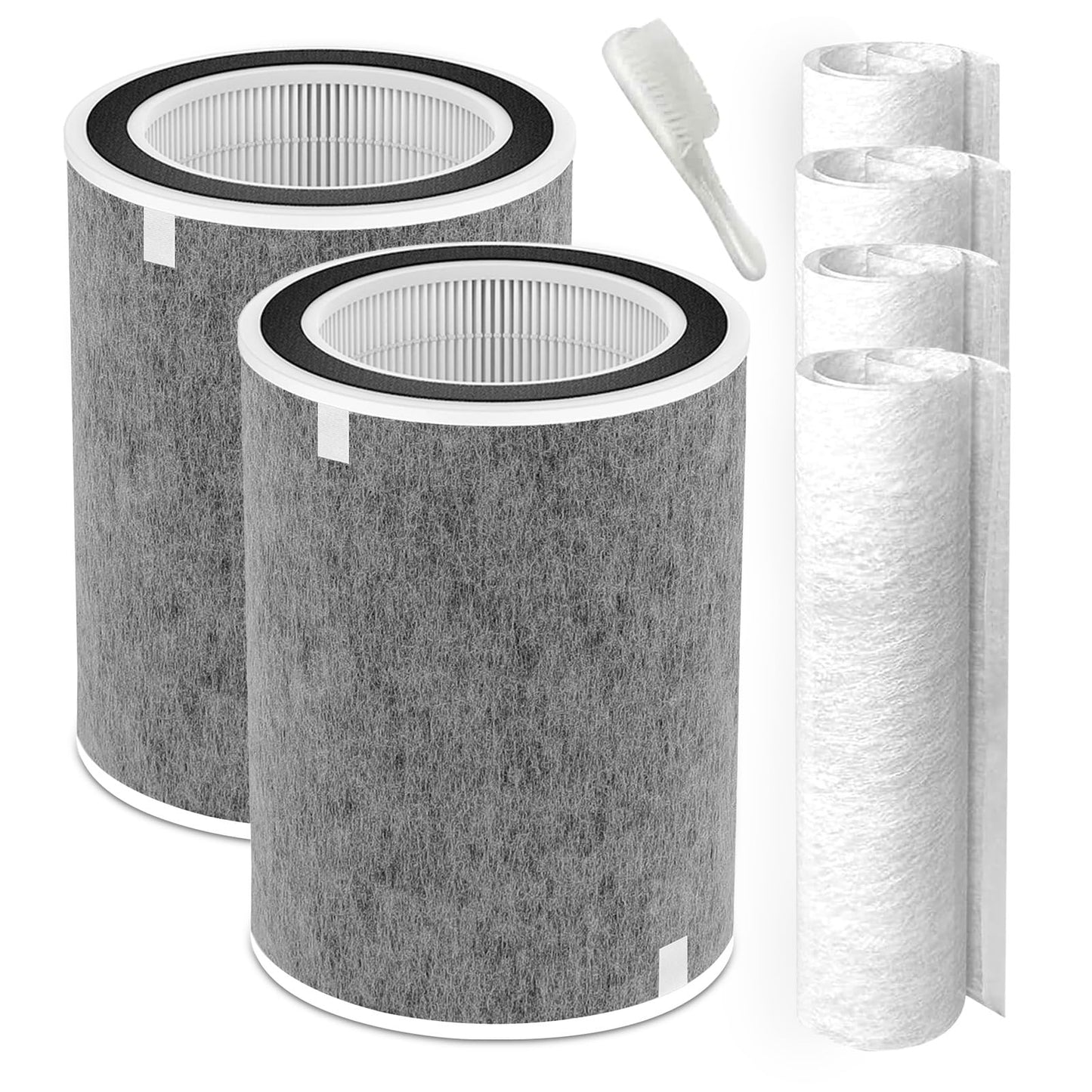 Dentego 2 Pack HP302 HP201 Filter Replacement Compatible with Shark HP200 HP201 HP202 HP232 HP301 HP302 AP1000 HC501 502 MAX Clean Sense iq Air Purifier, Part #HE2FKBAS, HE2FKBASMB
