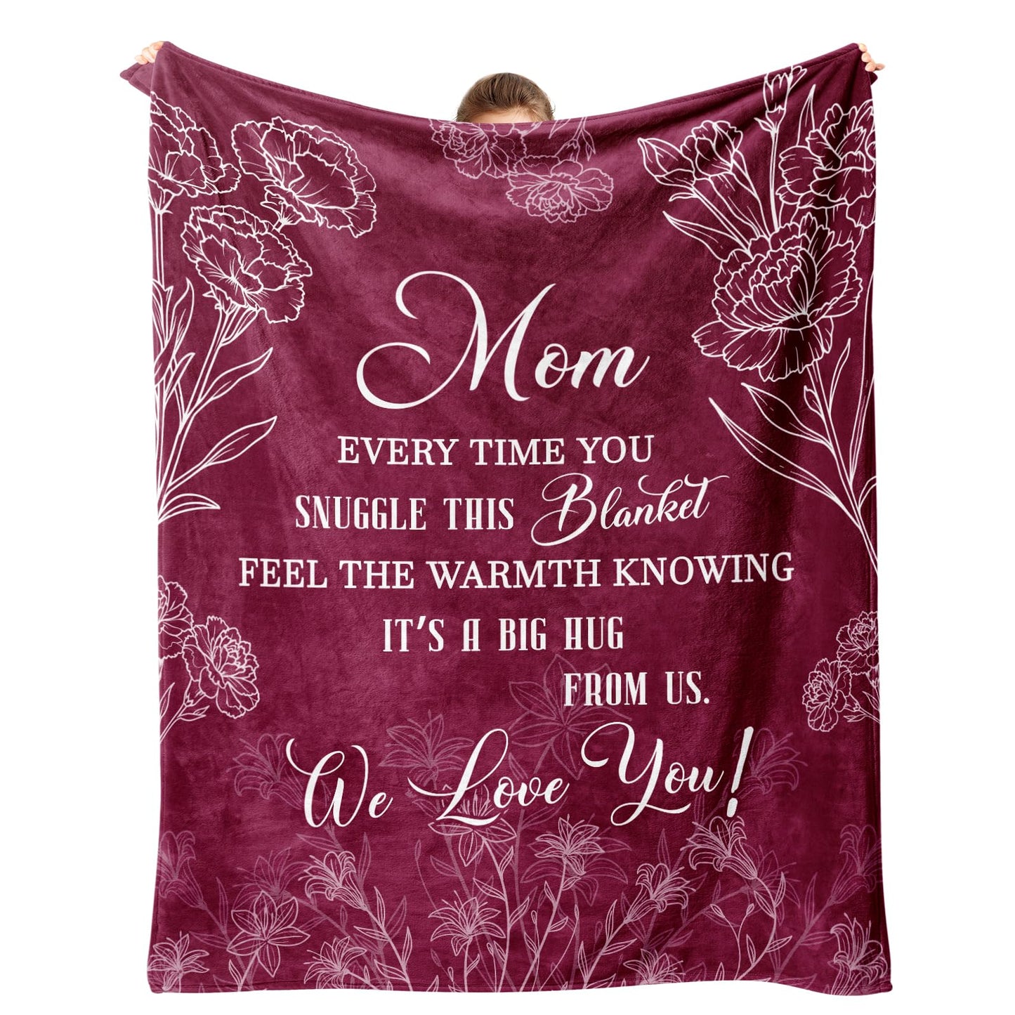 VHIKMLY Gifts for Mom, Mom Birthday Gifts Blanket, Moms Gift from Daughter Son, Best Moms Blanket 60"x50", Presents for Mother Mommy on Christmas Valentines