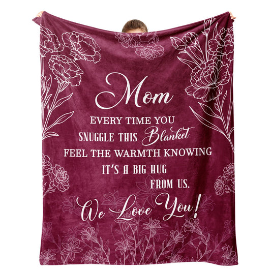 VHIKMLY Gifts for Mom, Mom Birthday Gifts Blanket, Moms Gift from Daughter Son, Best Moms Blanket 60"x50", Presents for Mother Mommy on Christmas Valentines