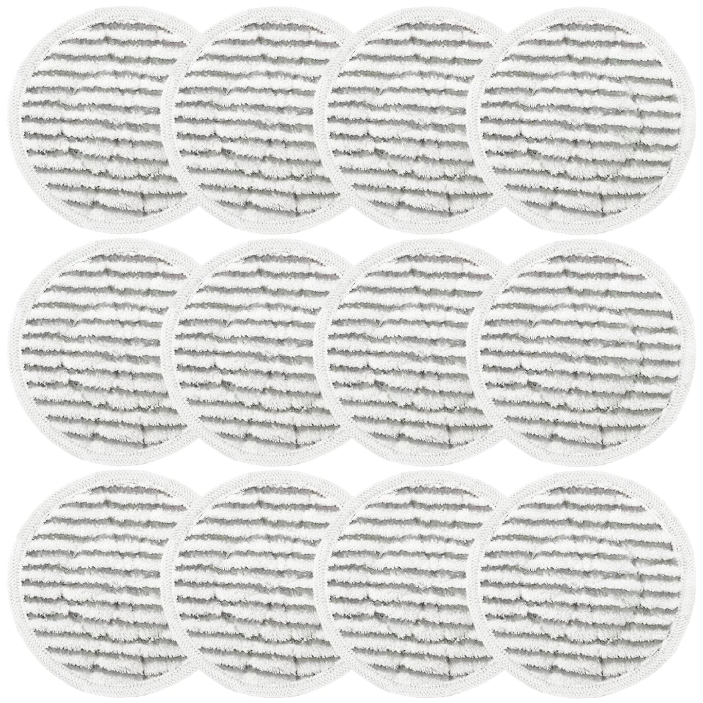 12 Pack Replacement Steam Mop Pads for Shark S8201 S7001 S8001 S7201 S7000AMZ S7000 S7005 S7020 S7001C Steam Mop, Steam & Scrub All-in-One Scrubbing and Sanitizing, Dirt Grip Scrub Washable Pad