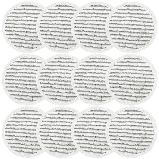 12 Pack Replacement Steam Mop Pads for Shark S8201 S7001 S8001 S7201 S7000AMZ S7000 S7005 S7020 S7001C Steam Mop, Steam & Scrub All-in-One Scrubbing and Sanitizing, Dirt Grip Scrub Washable Pad