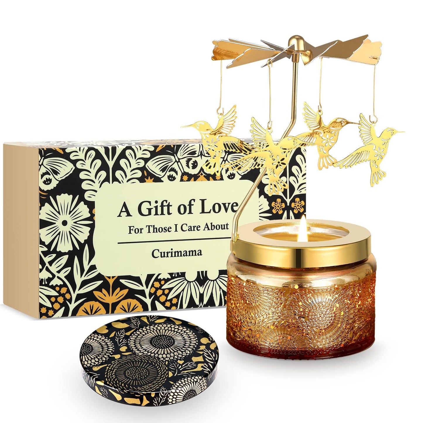 Unique Hummingbird Rotating Scented Candle – Gifts for Women Who Have Everything, Funny Birthday Present for Mom Grandma Wife Daughter