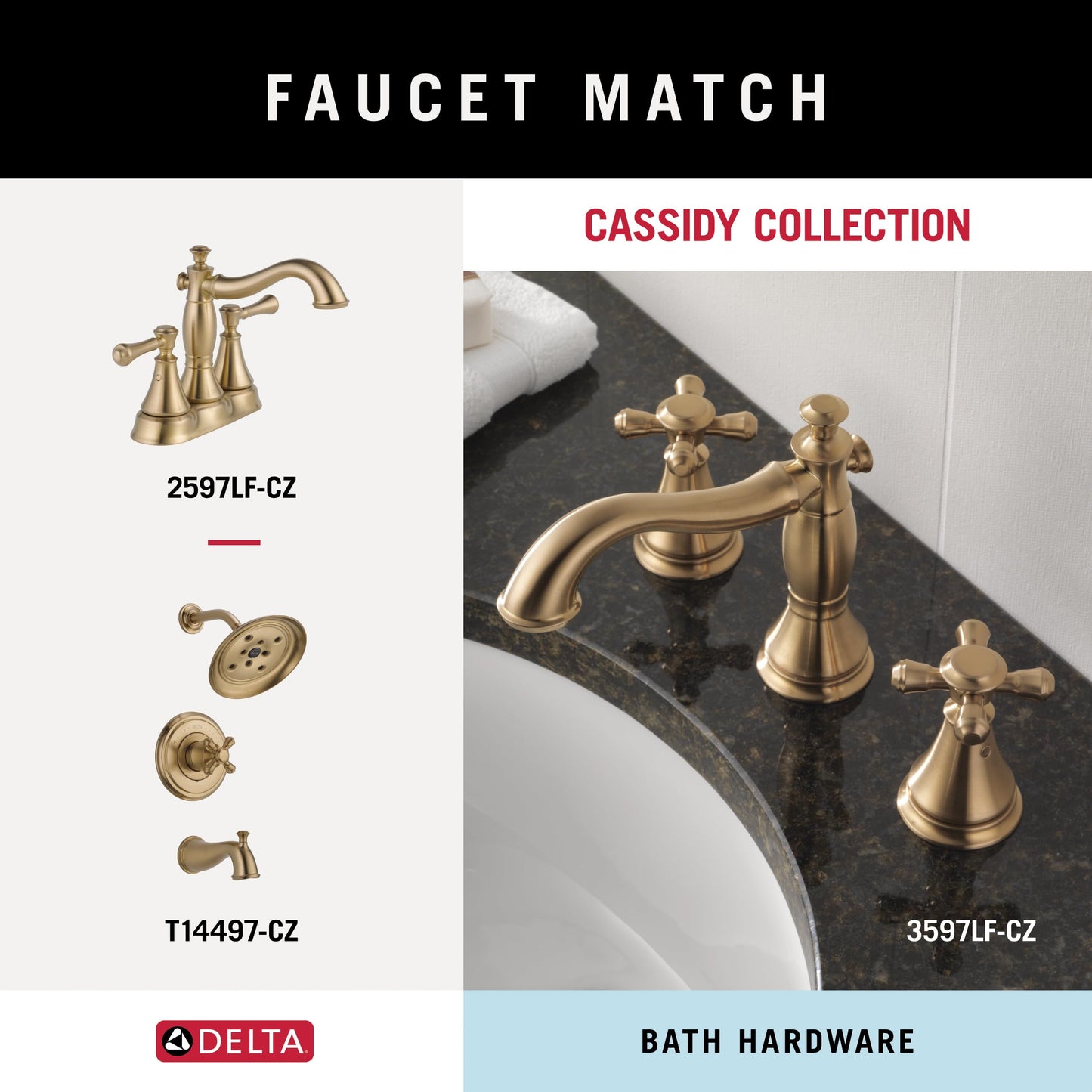 Delta Single Post Toilet Paper Holder | Champagne Bronze | Wall Mount | Cassidy Bathroom Accessories