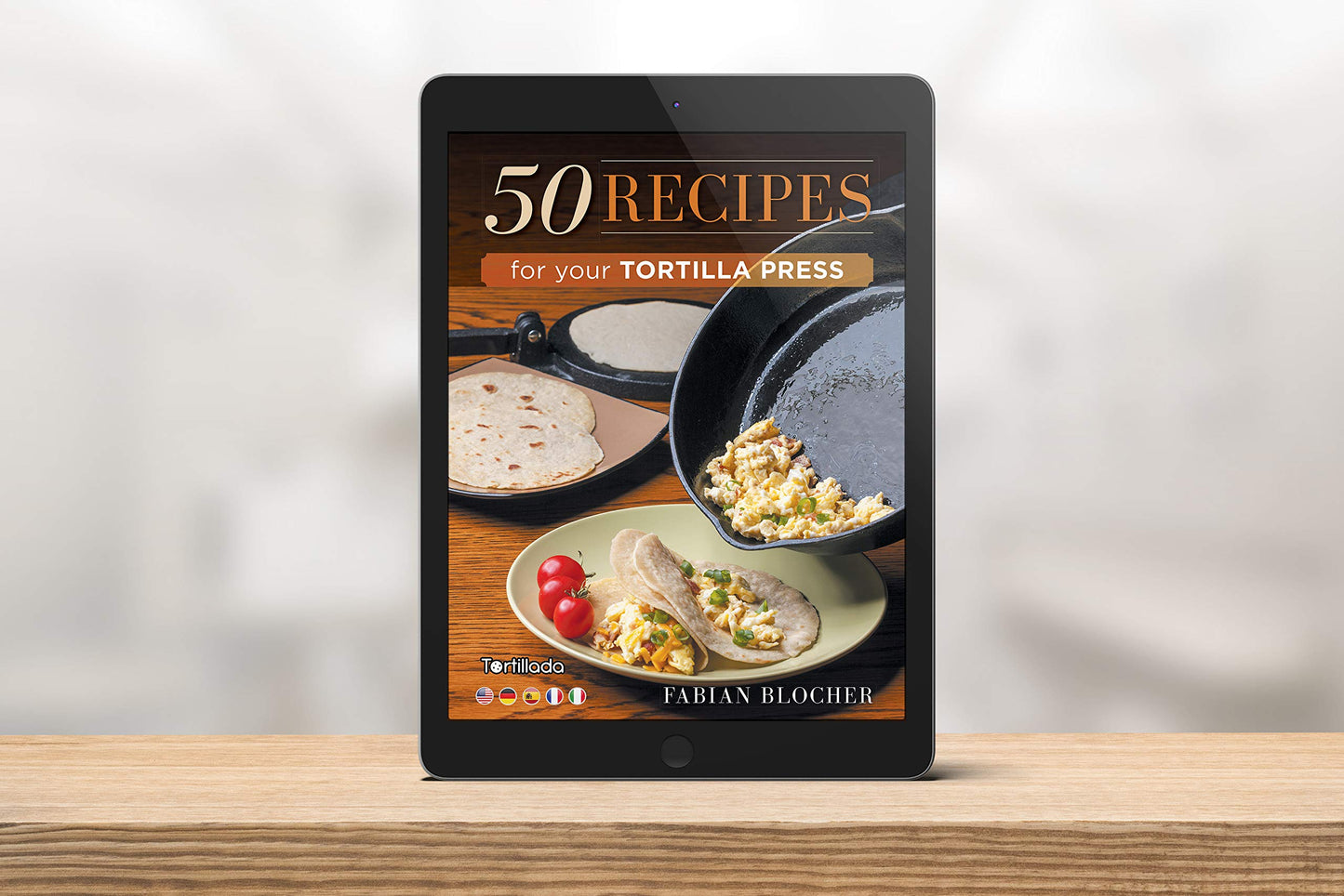 Tortillada – Premium Tortilla Press Cast Iron with Recipes E-Book (10 Inch)