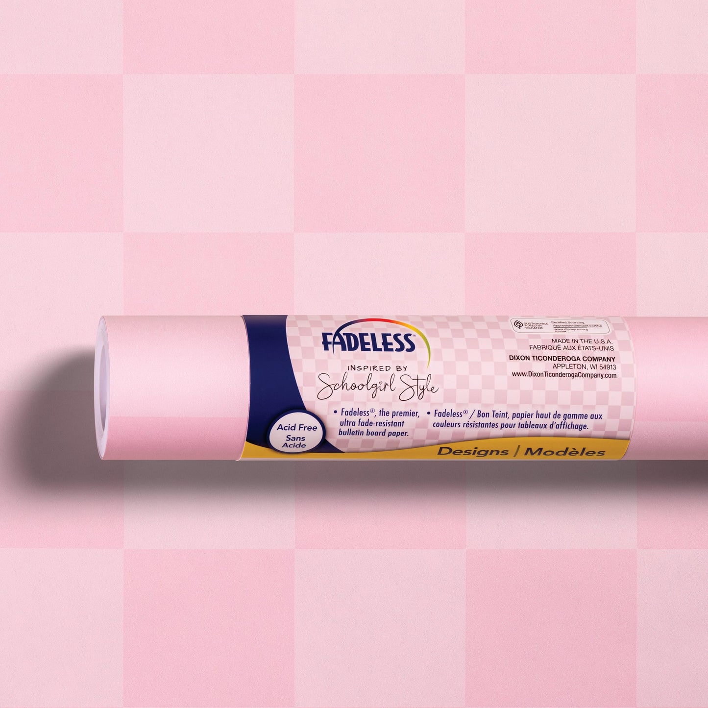 Fadeless Schoolgirl Style Bulletin Board Paper, Cake Pop, 47.25" x 50', 1 Roll