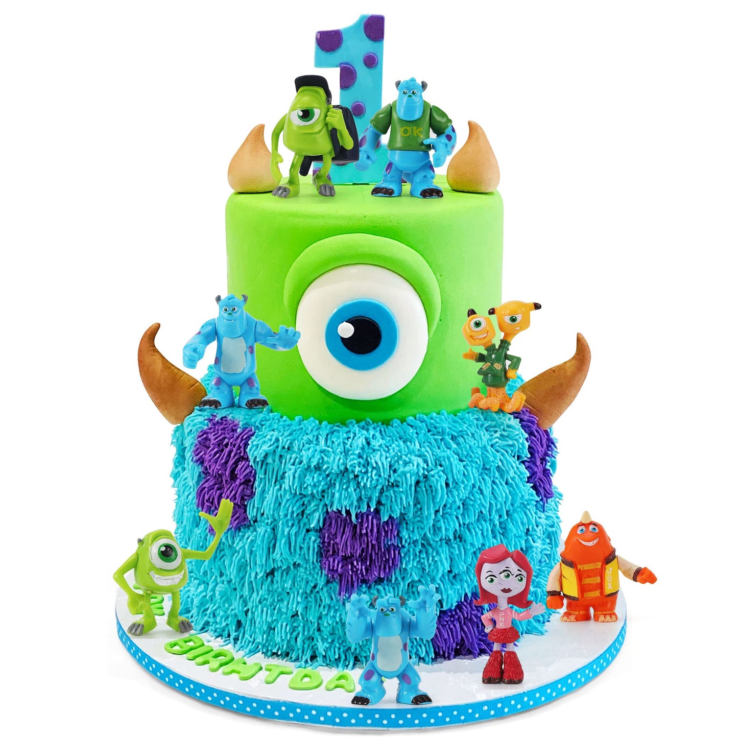 12Pcs Monsters Cake Toppers Set, Figures Toys Cupcake Toppers for Cake Decorations Party Favor, 1-4 inches