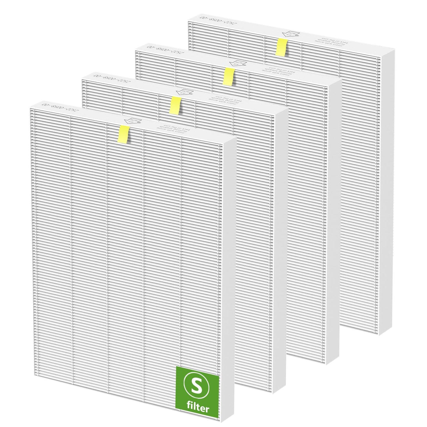 4 Pack C545 Replacement HEPA Filter Compatible with Winix C545, Ture HPEA Filter S Only, Part number 1712-0096-00