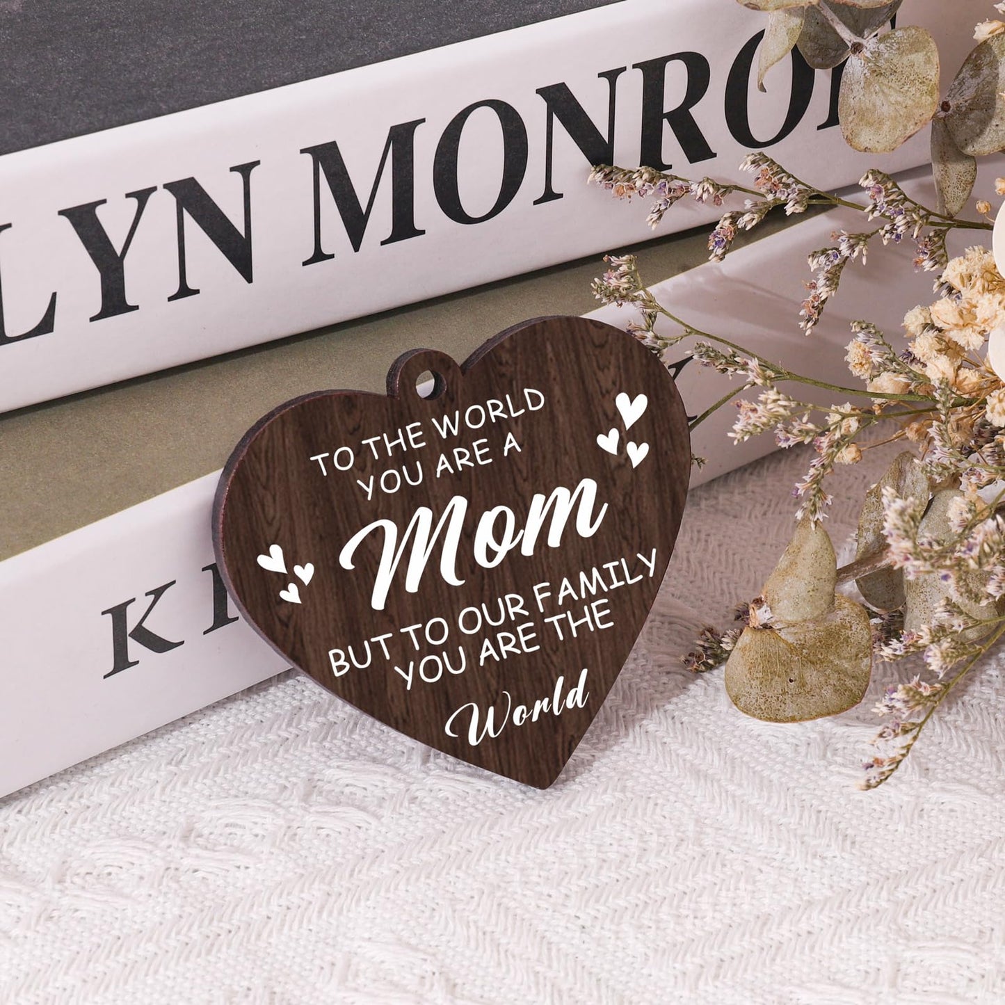 Boiveco Mothers Day Gifts for Mom from Daughter Son, New Moms and First Time Mom Gift for Mother Wife Birthday Christmas Mothers Day Picture Frame Display Two 4x6 Photos