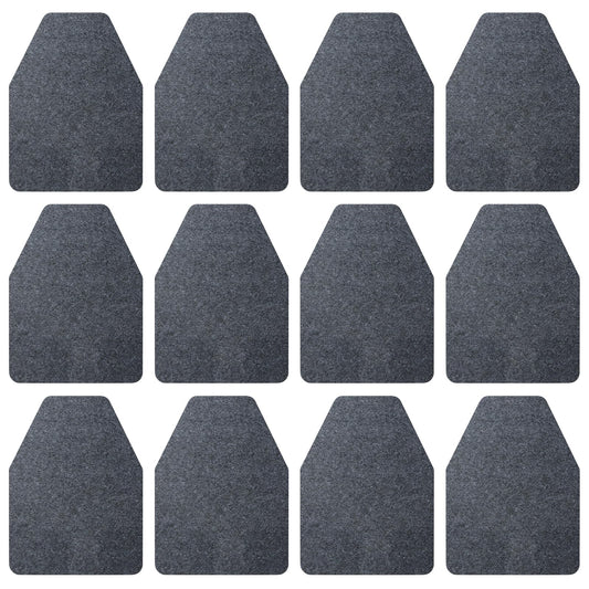 12PCS Urinal Mats, Urinal Mats for Men Bathroom, Non-Slip Urinal Mat, Water Absorption Deodorization Urinal Mat, Commerical Disposable Urinal Pads, for Men’S Restroom Urine Eliminating Odor（Black）