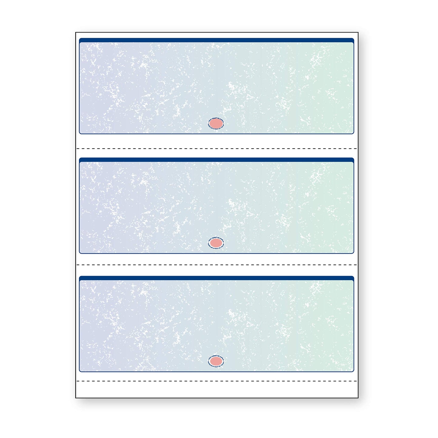 DocuGard Premier Prismatic Check, 13 Features, 8.5 X 11, Blue/Green Prismatic, 500/ream