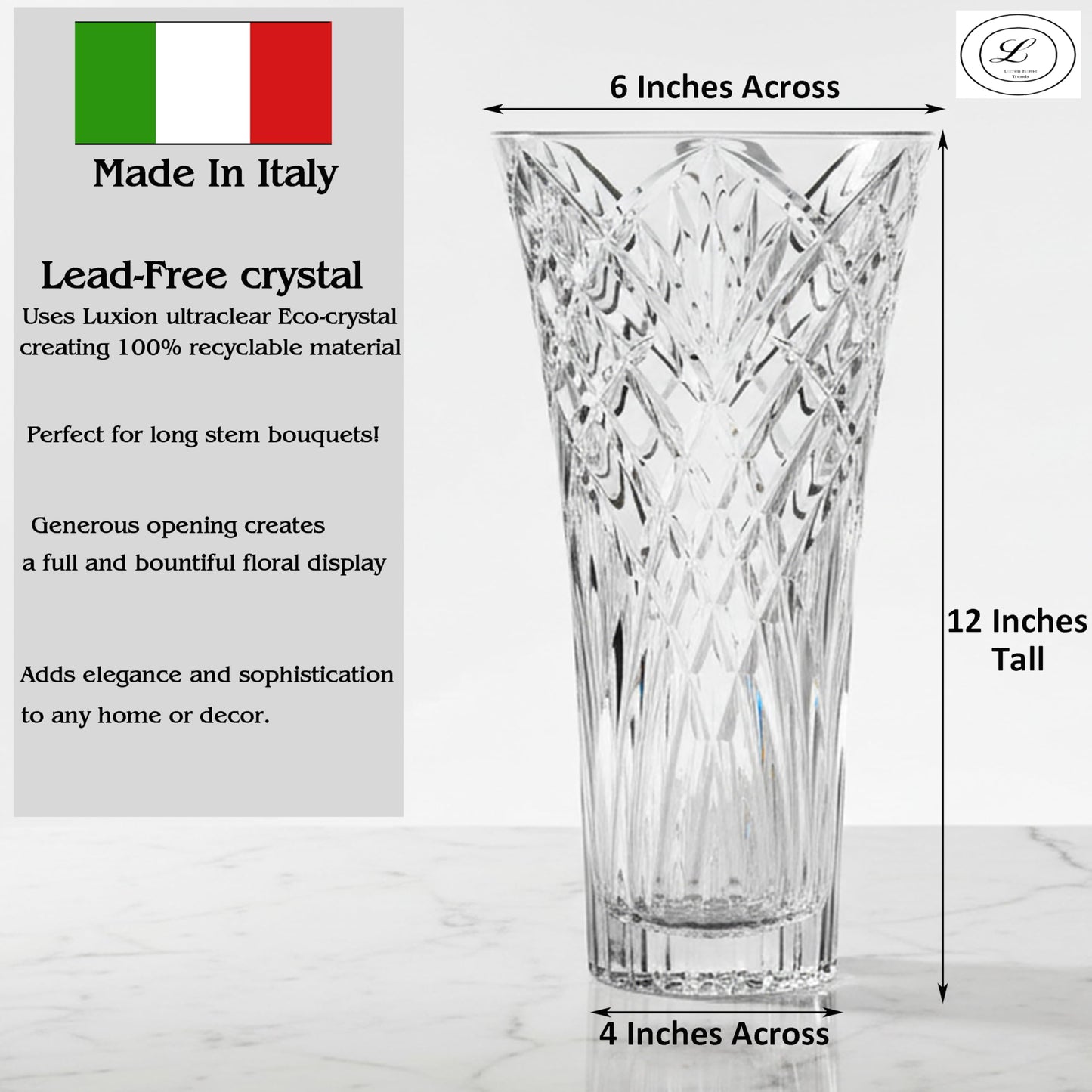 Lorren Home Trends Vase Melodia, Made in Italy